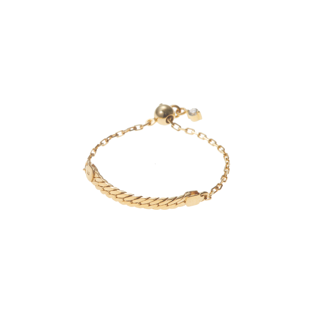 Herringbone chain ring - Herringbone chain ring -  The Future Rocks -    1