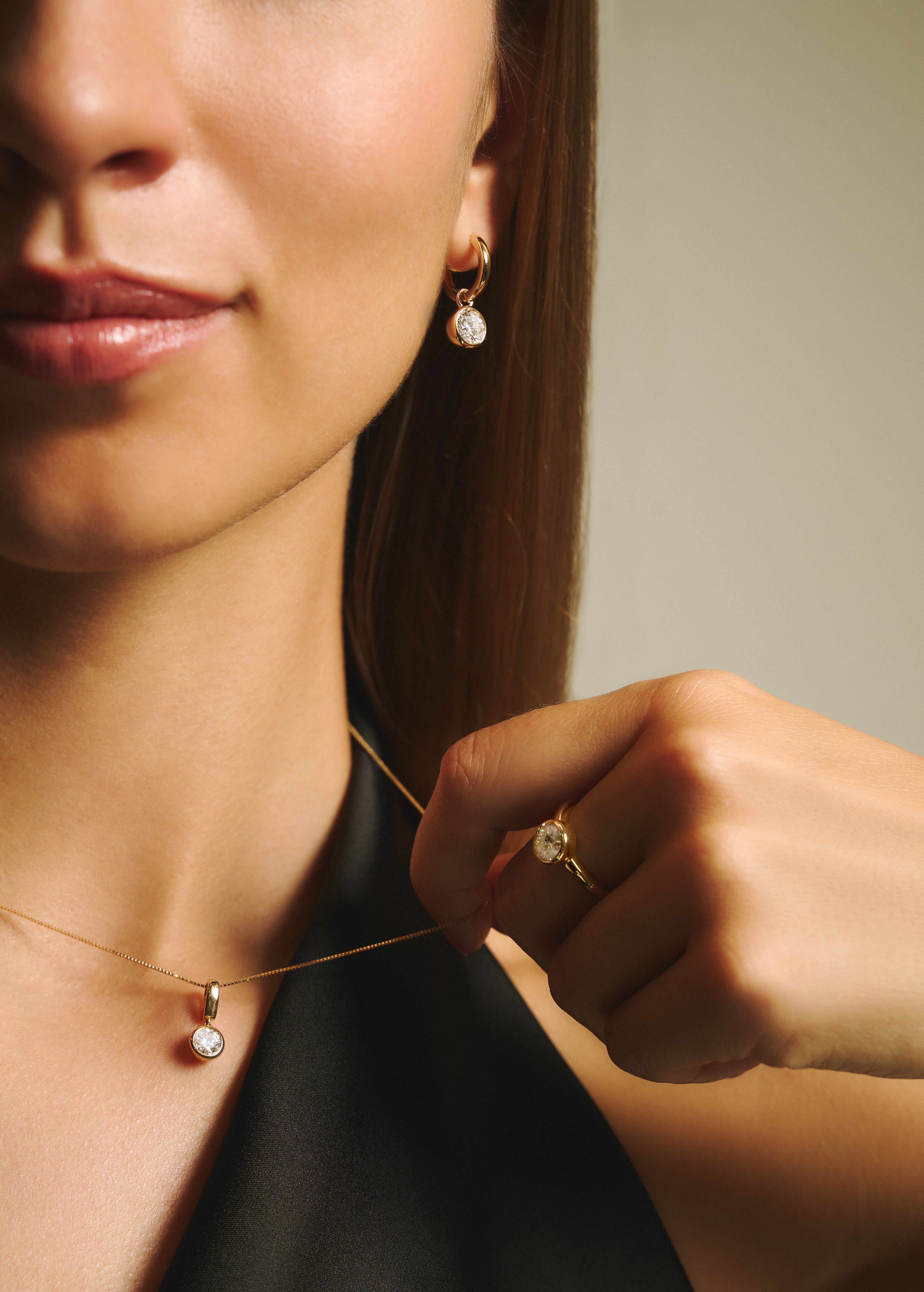 Bubble pendant 0.5ct with necklace - Bubble pendant 0.5ct with necklace -  The Future Rocks -    2