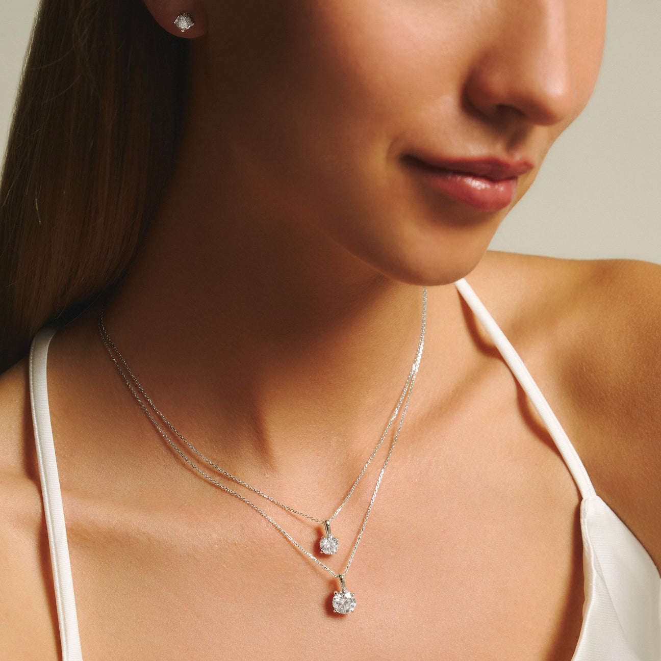 Luna solitaire bale necklace 2ct - Luna solitaire bale necklace 2ct -  The Future Rocks -    5