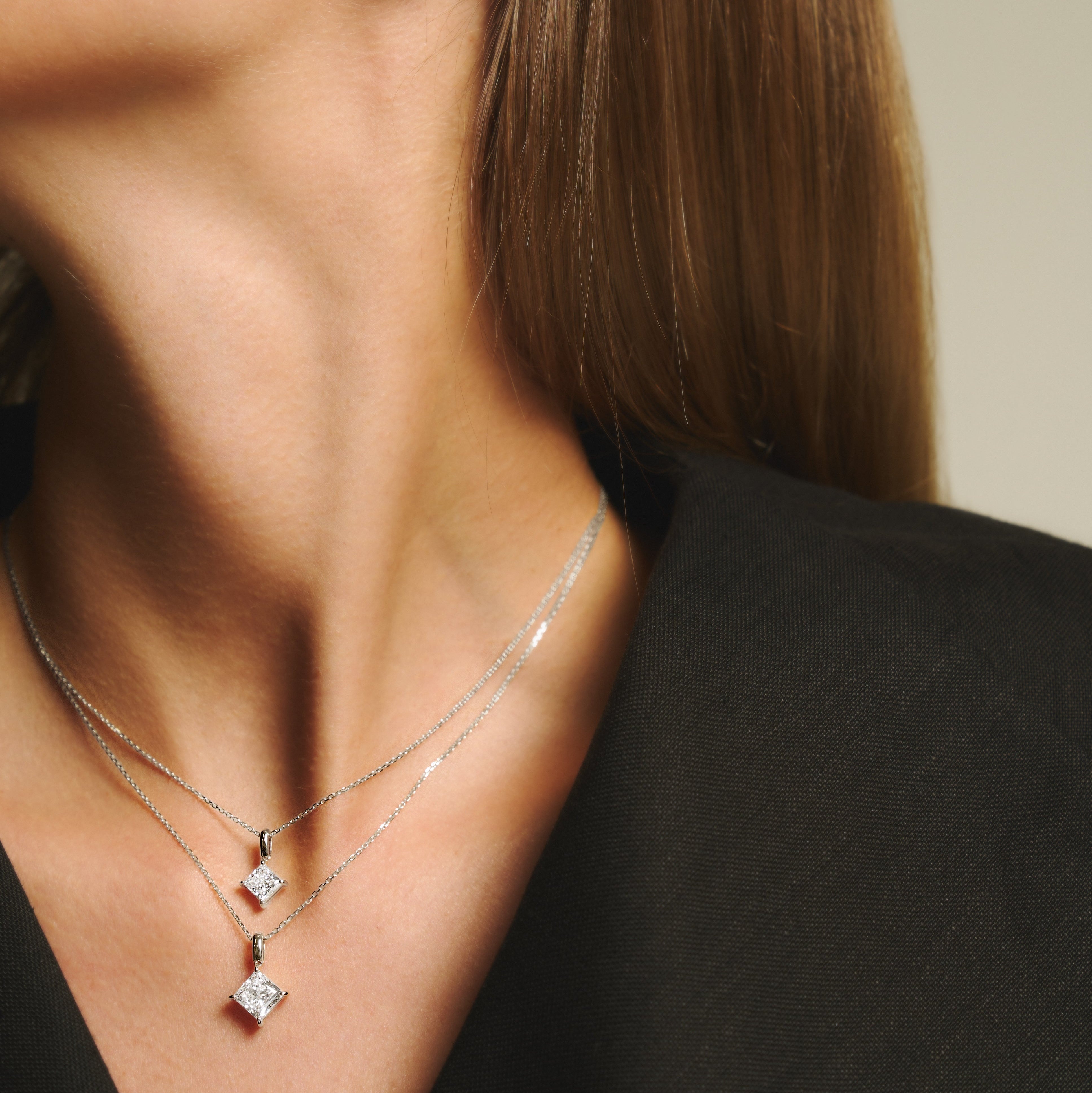 Mercury solitaire bale necklace 2ct - Mercury solitaire bale necklace 2ct -  The Future Rocks -    2