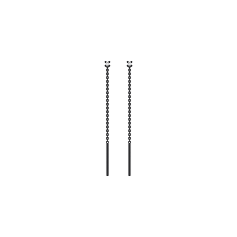  Black mini drop earrings - Black mini drop earrings -  The Future Rocks  -    1 