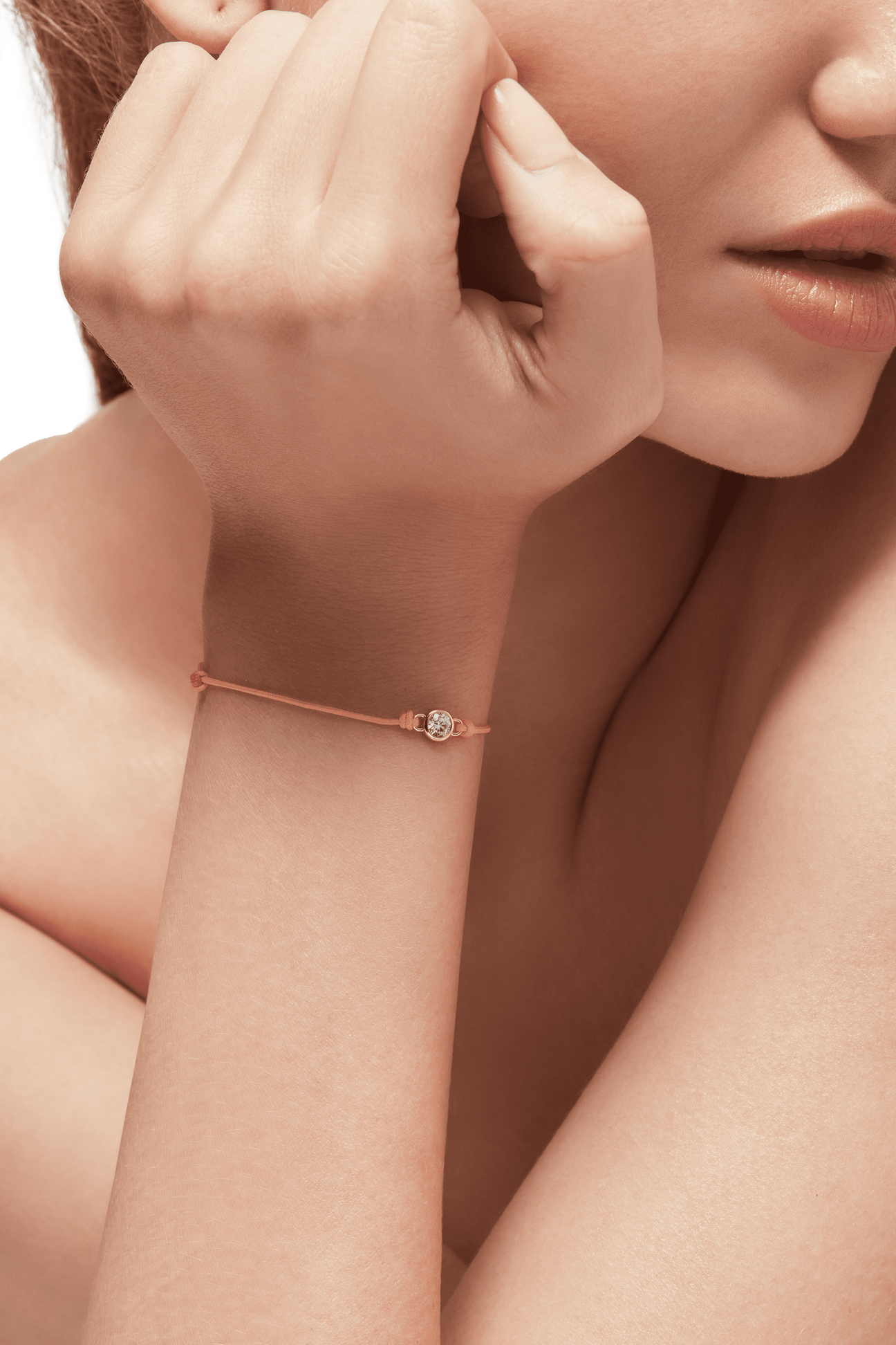 Round brilliant bezel cord bracelet - Round brilliant bezel cord bracelet -  The Future Rocks -    2