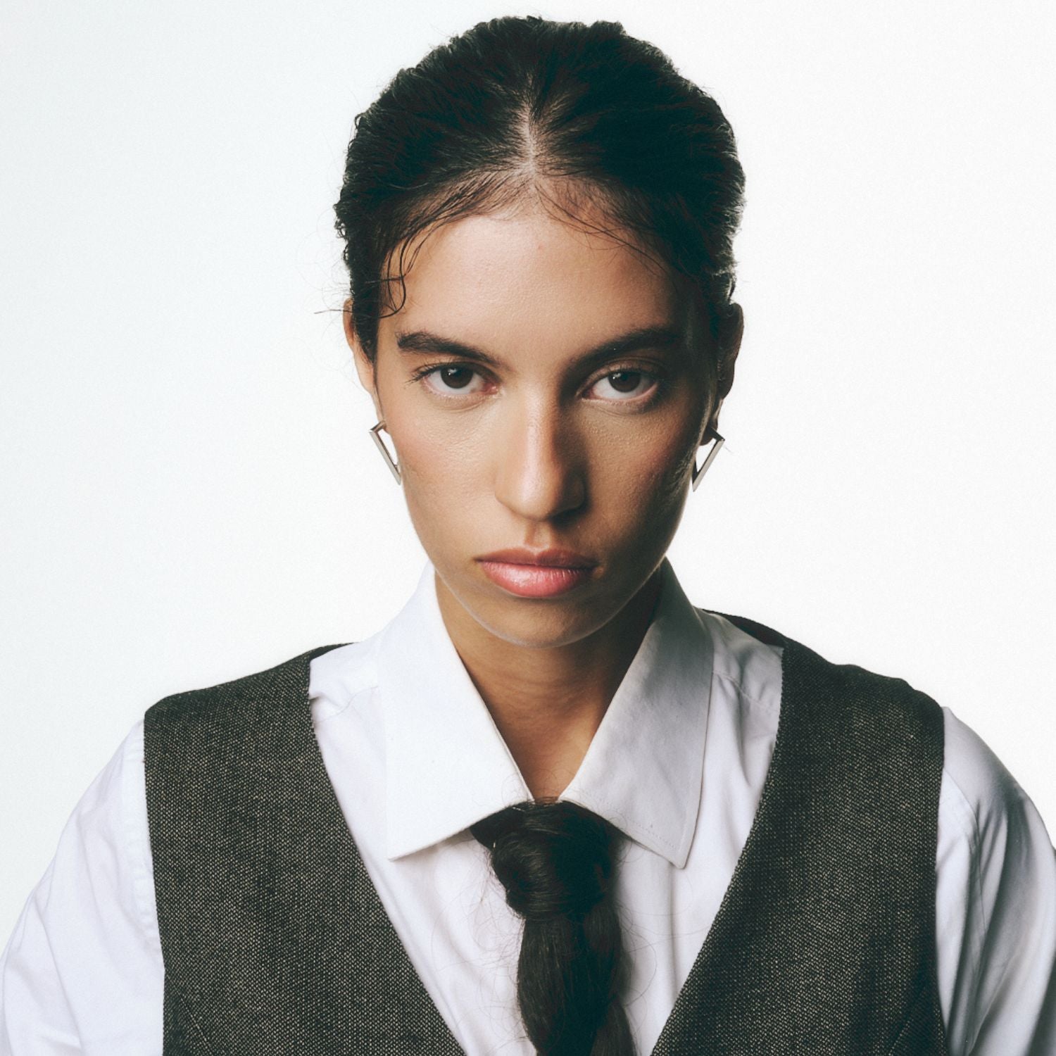 Sculptura triangle earrings