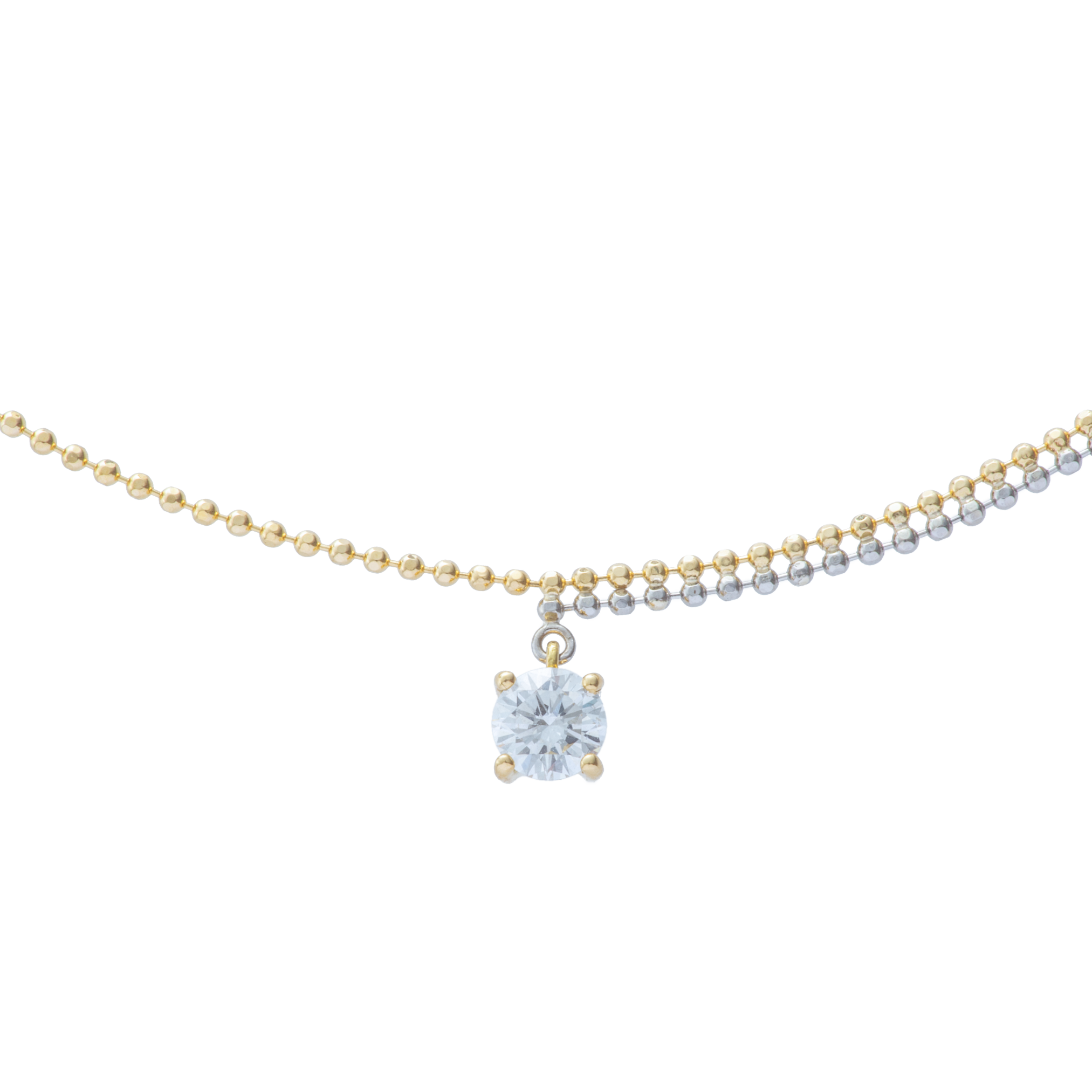 Pixel 0.23ct round chain necklace - Pixel 0.23ct round chain necklace -  The Future Rocks -    1