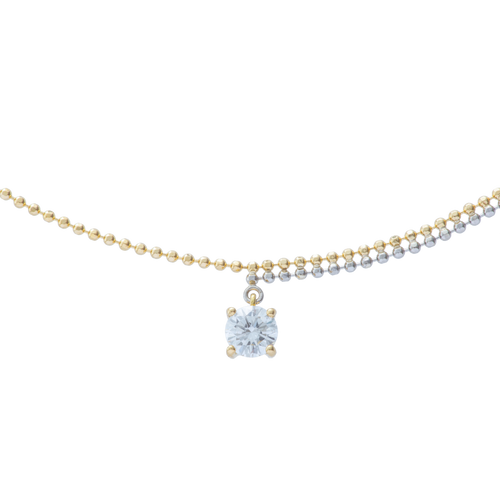Pixel 0.23ct round chain necklace - Pixel 0.23ct round chain necklace -  The Future Rocks -    1
