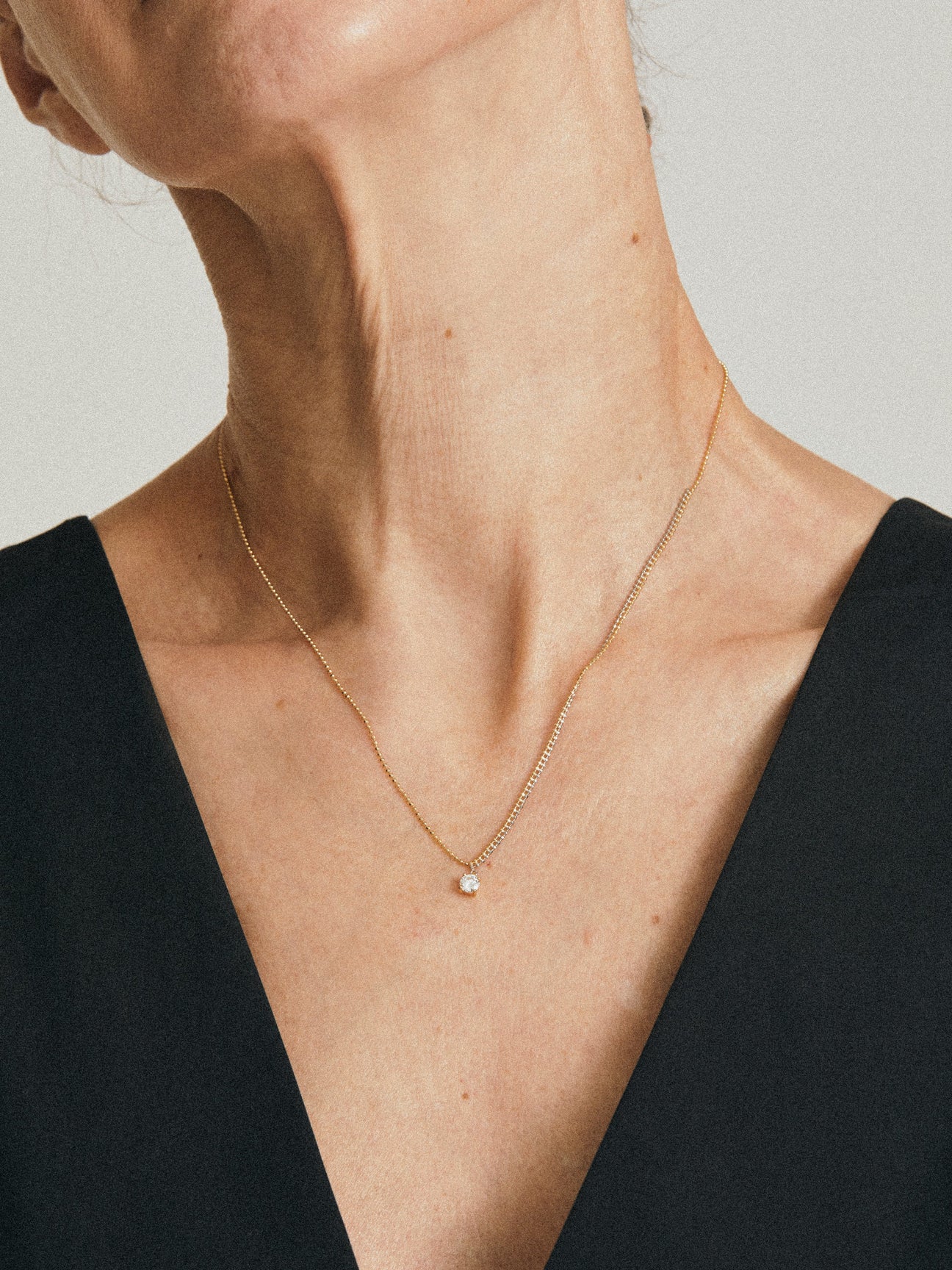 Pixel 0.23ct round chain necklace - Pixel 0.23ct round chain necklace -  The Future Rocks -    2
