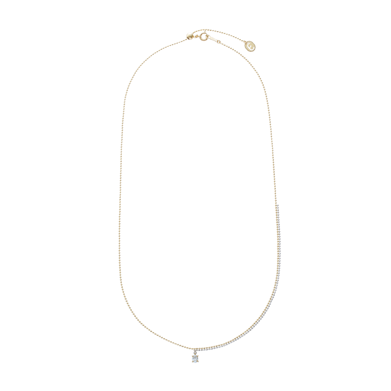 Pixel 0.15ct oval chain necklace - Pixel 0.15ct oval chain necklace -  The Future Rocks -    3