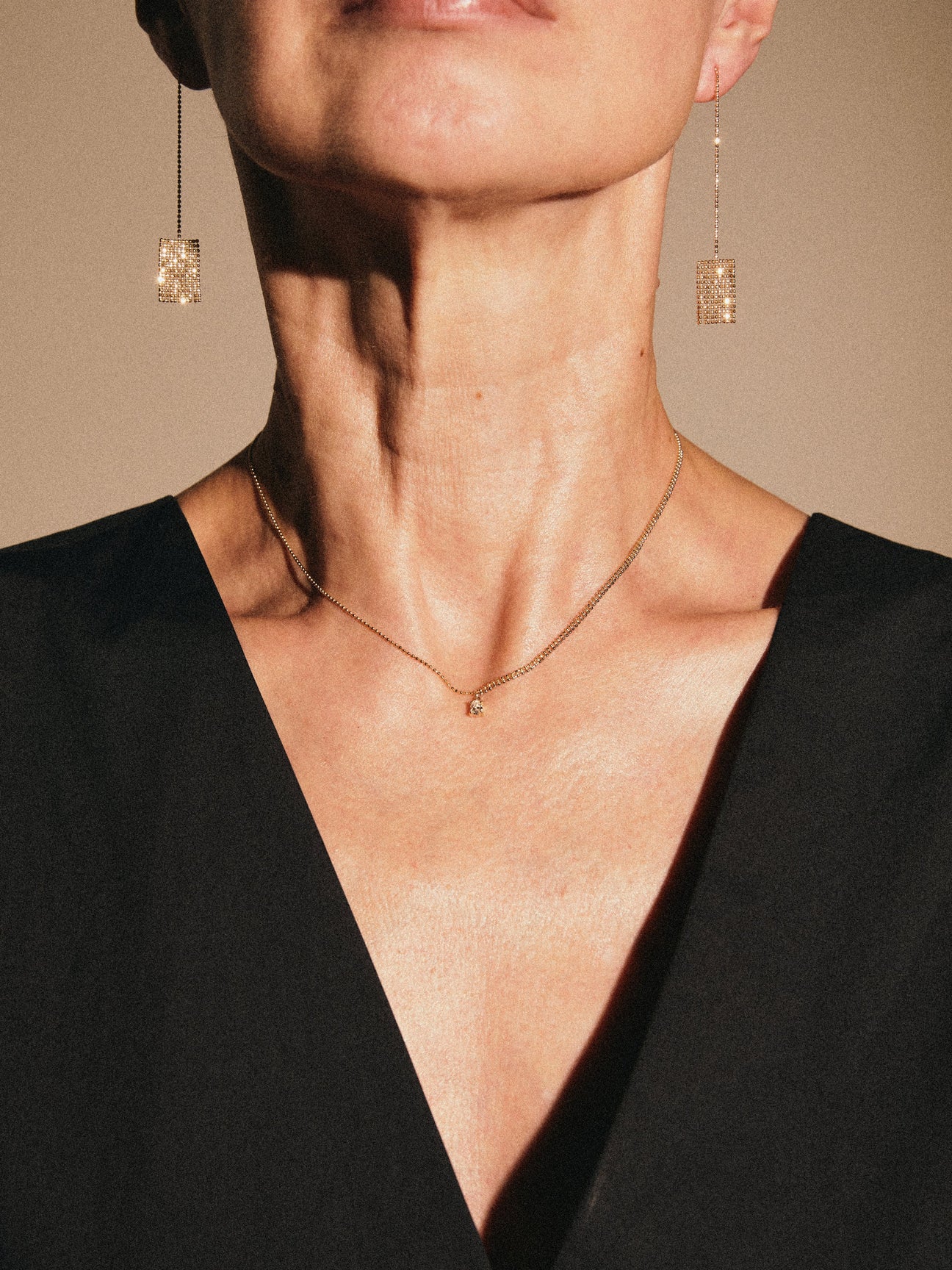 Pixel chain earring - Pixel chain earring -  The Future Rocks -    2