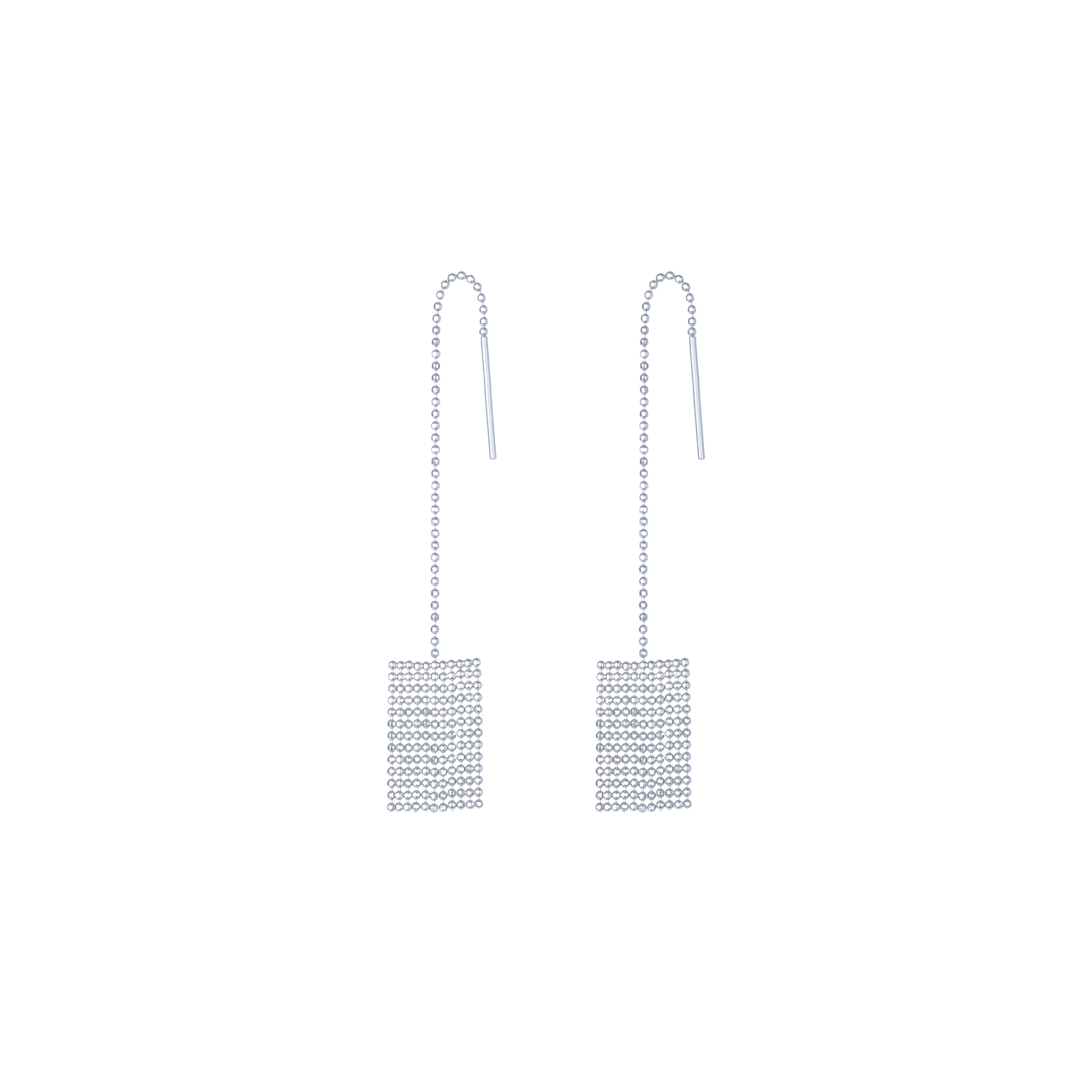 Pixel chain earring - Pixel chain earring -  The Future Rocks -    5