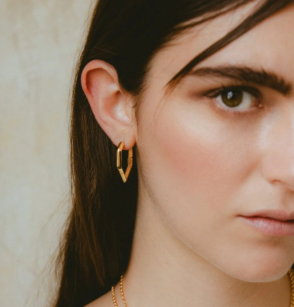 Sculptura hexagon earrings - Sculptura hexagon earrings -  The Future Rocks -    2