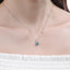  Blush blue solitaire pendant necklace - Lab-Grown Blue Diamond Solitaire Pendant Necklace -  The Future Rocks  -    2 