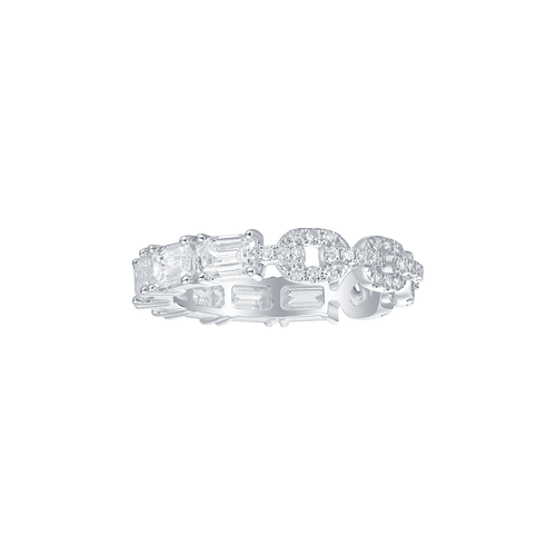 Dvaita emerald cluster chain ring - Dvaita emerald cluster chain ring -  The Future Rocks -    1