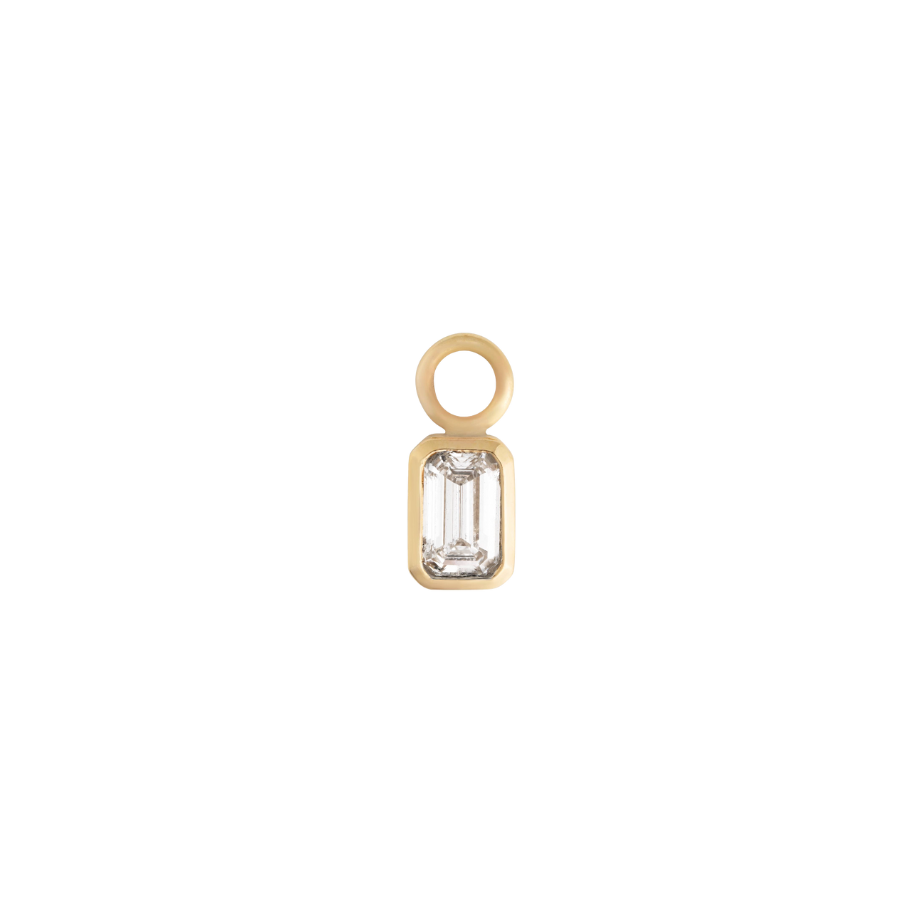 Emerald diamond earring charm - Emerald diamond earring charm -  The Future Rocks -    1