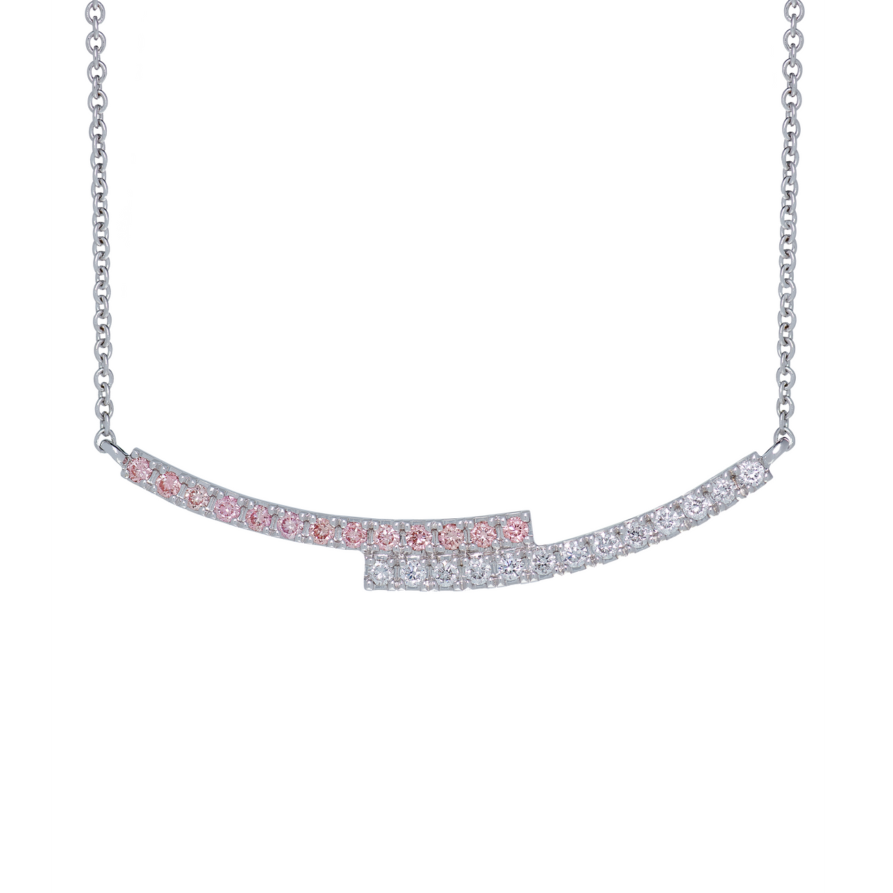 Ballerina pink diamond necklace - Ballerina pink diamond necklace -  The Future Rocks -    1