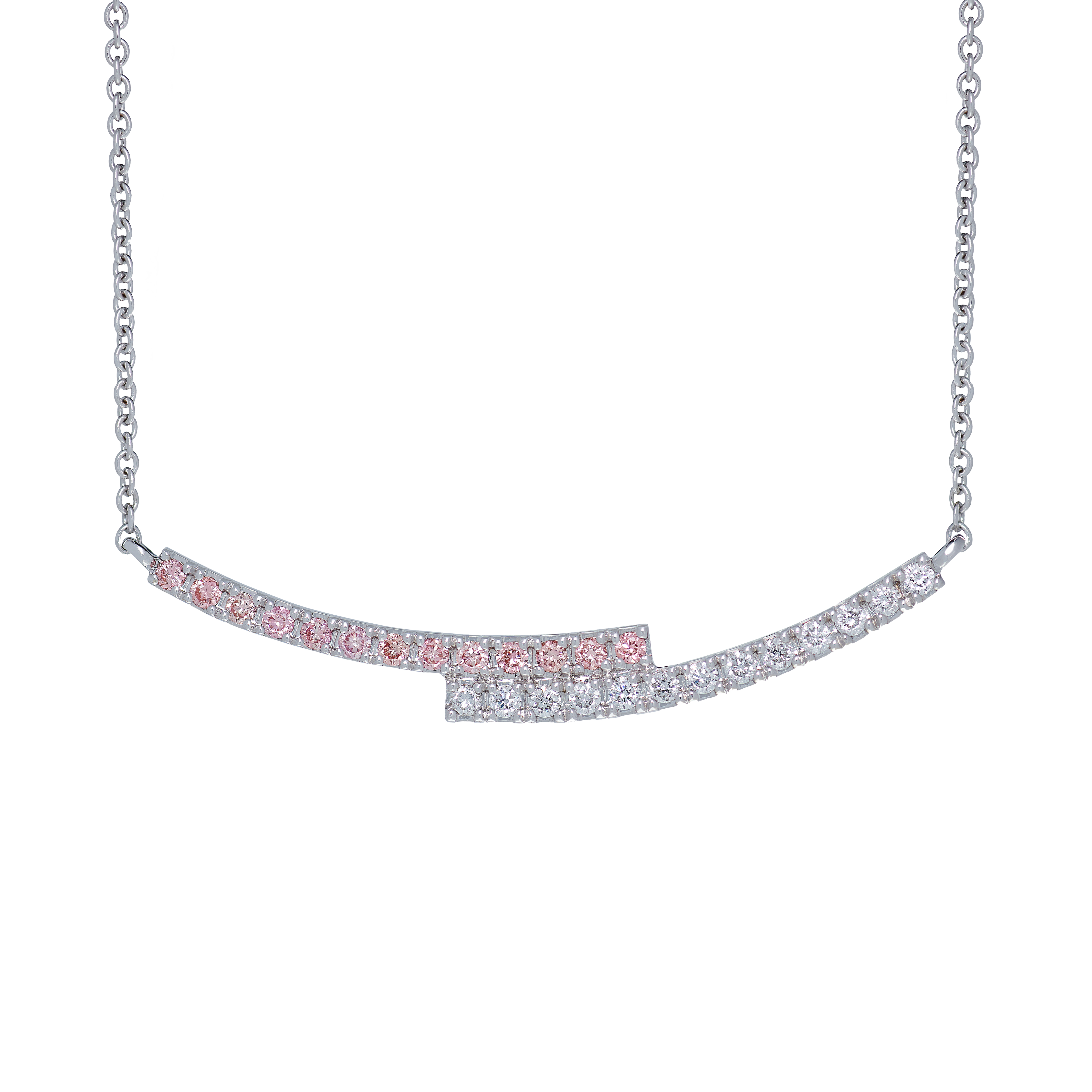 Ballerina pink diamond necklace - Ballerina pink diamond necklace -  The Future Rocks -    1