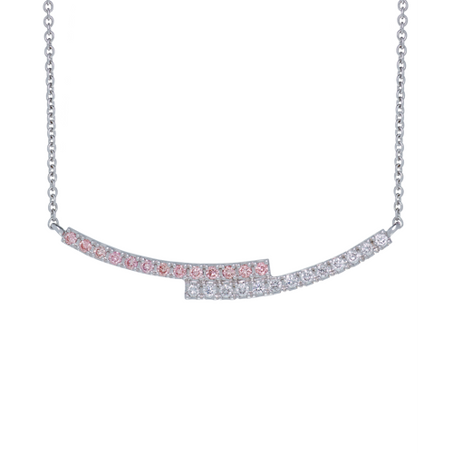 Ballerina pink diamond necklace - Ballerina pink diamond necklace -  The Future Rocks -    1