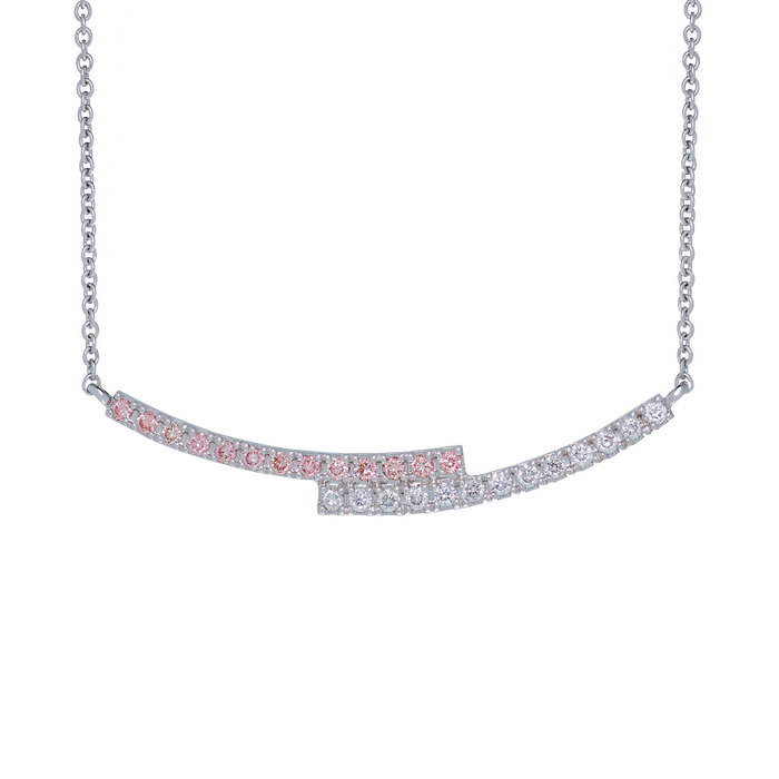 Ballerina pink diamond necklace - Ballerina pink diamond necklace -  The Future Rocks -    1