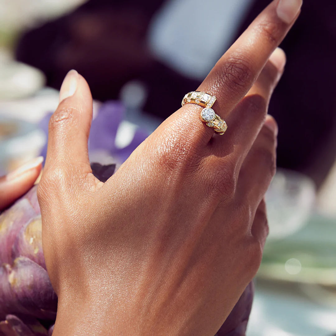Toi et moi checkerboard brilliant ring - Toi et moi checkerboard brilliant ring -  The Future Rocks -    2