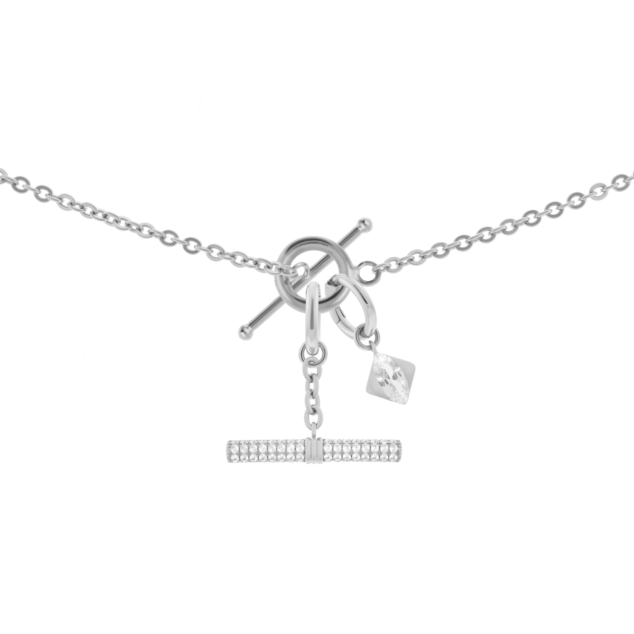 Gaia necklace with 2 charms in 925 sterling silver - Gaia necklace with 2 charms in 925 sterling silver -  The Future Rocks -    1