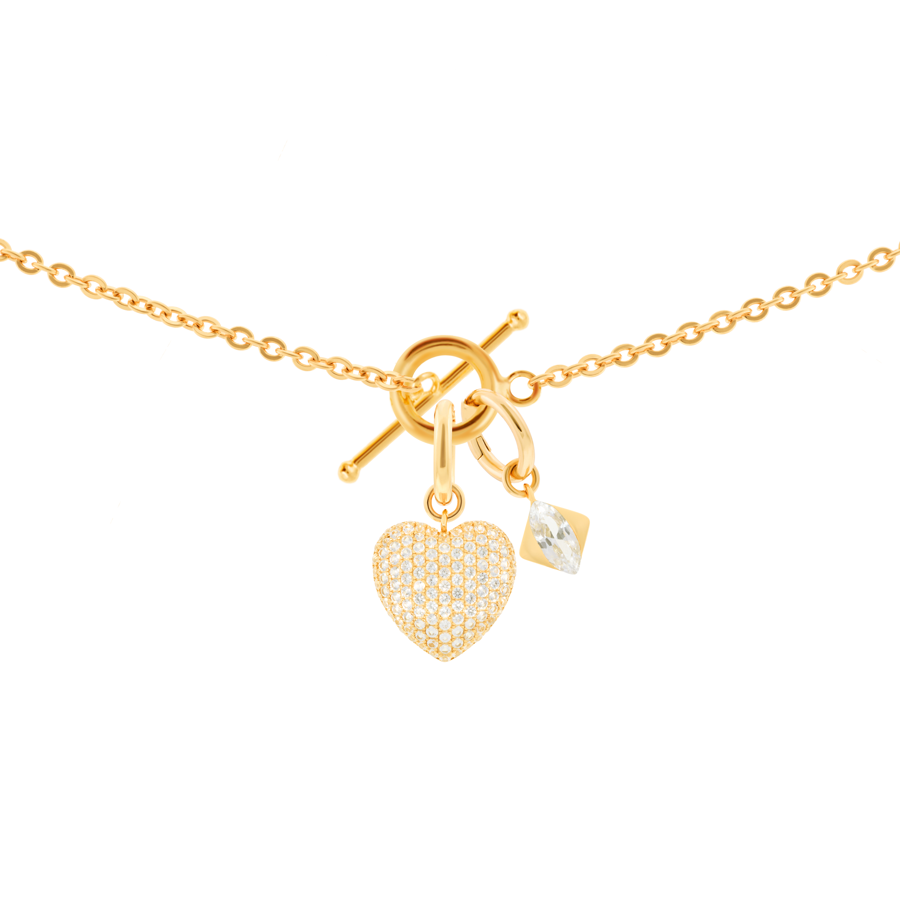 Gaia necklace with 2 charms in gold vermeil - Gaia necklace with 2 charms in gold vermeil -  The Future Rocks -    5