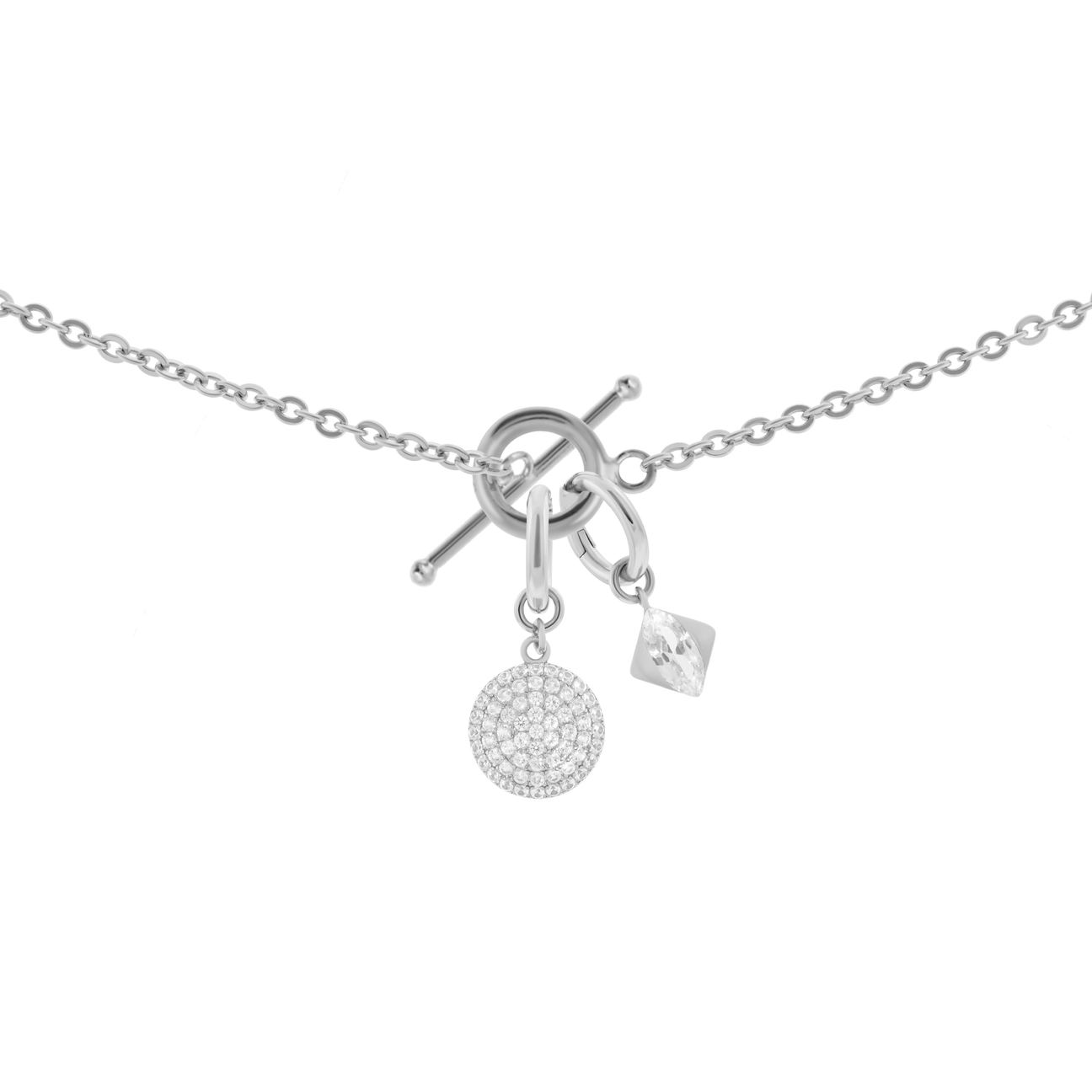 Gaia necklace with 2 charms in 925 sterling silver - Gaia necklace with 2 charms in 925 sterling silver -  The Future Rocks -    9