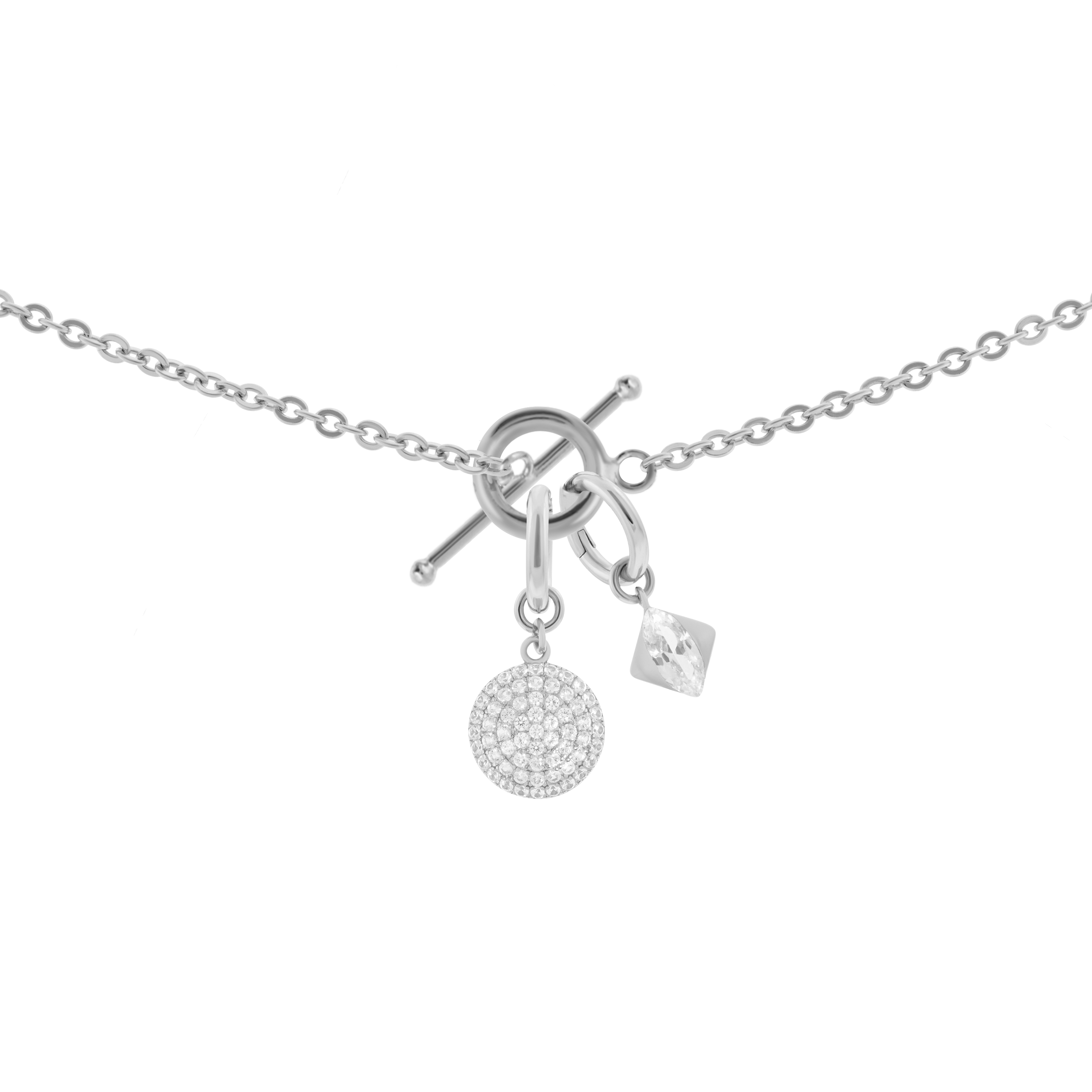 Gaia necklace with 2 charms in 925 sterling silver - Gaia necklace with 2 charms in 925 sterling silver -  The Future Rocks -    9
