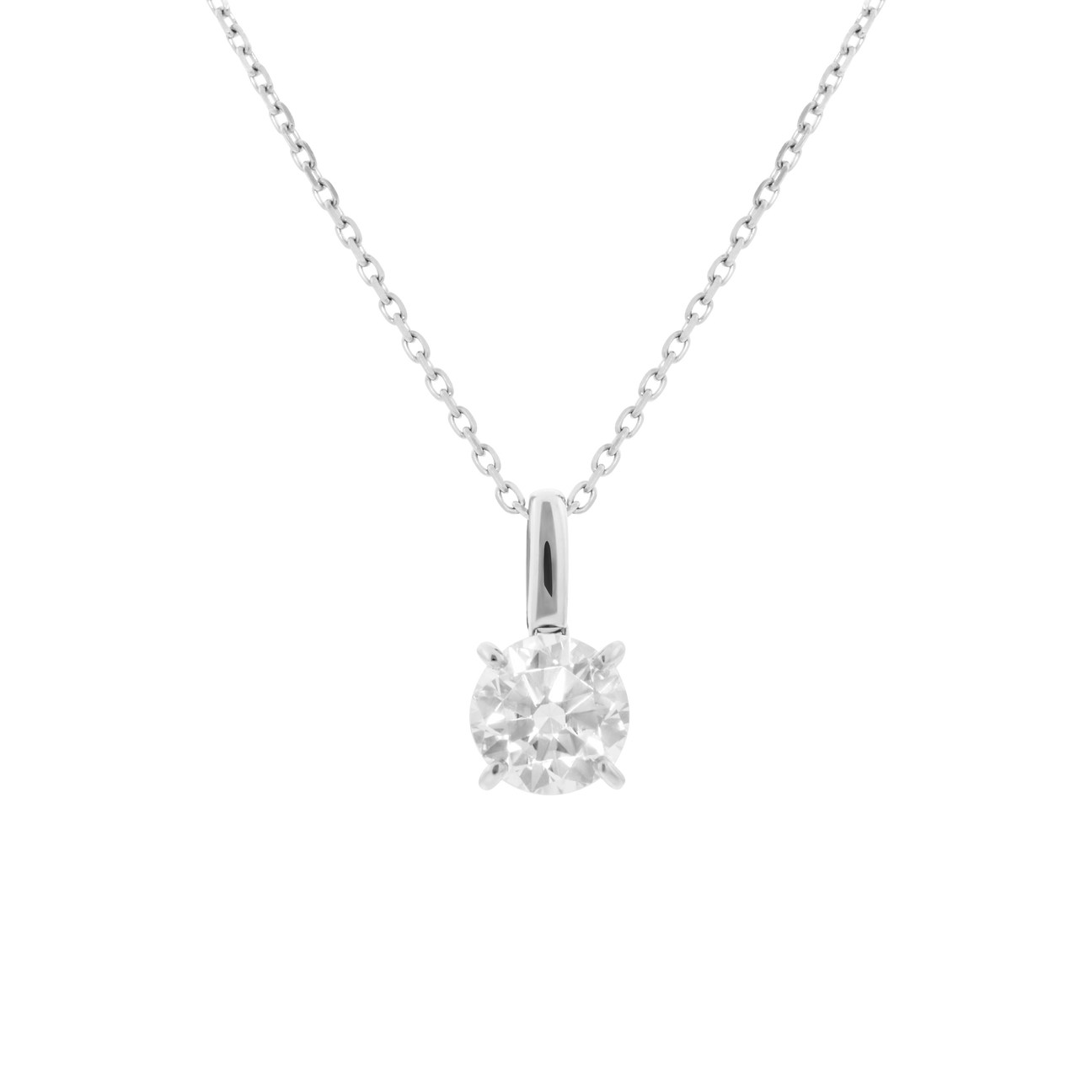 Luna solitaire bale necklace 1ct - Luna solitaire bale necklace 1ct -  The Future Rocks -    3
