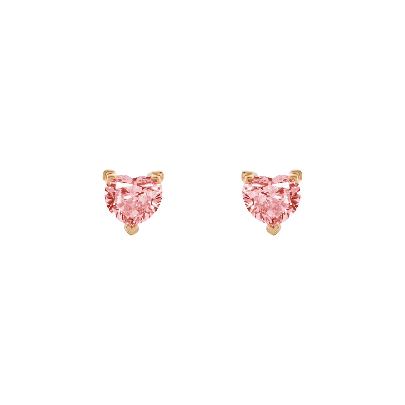 Venus pink solitaire earrings 0.4ct - Venus pink solitaire earrings 0.4ct -  The Future Rocks -    3