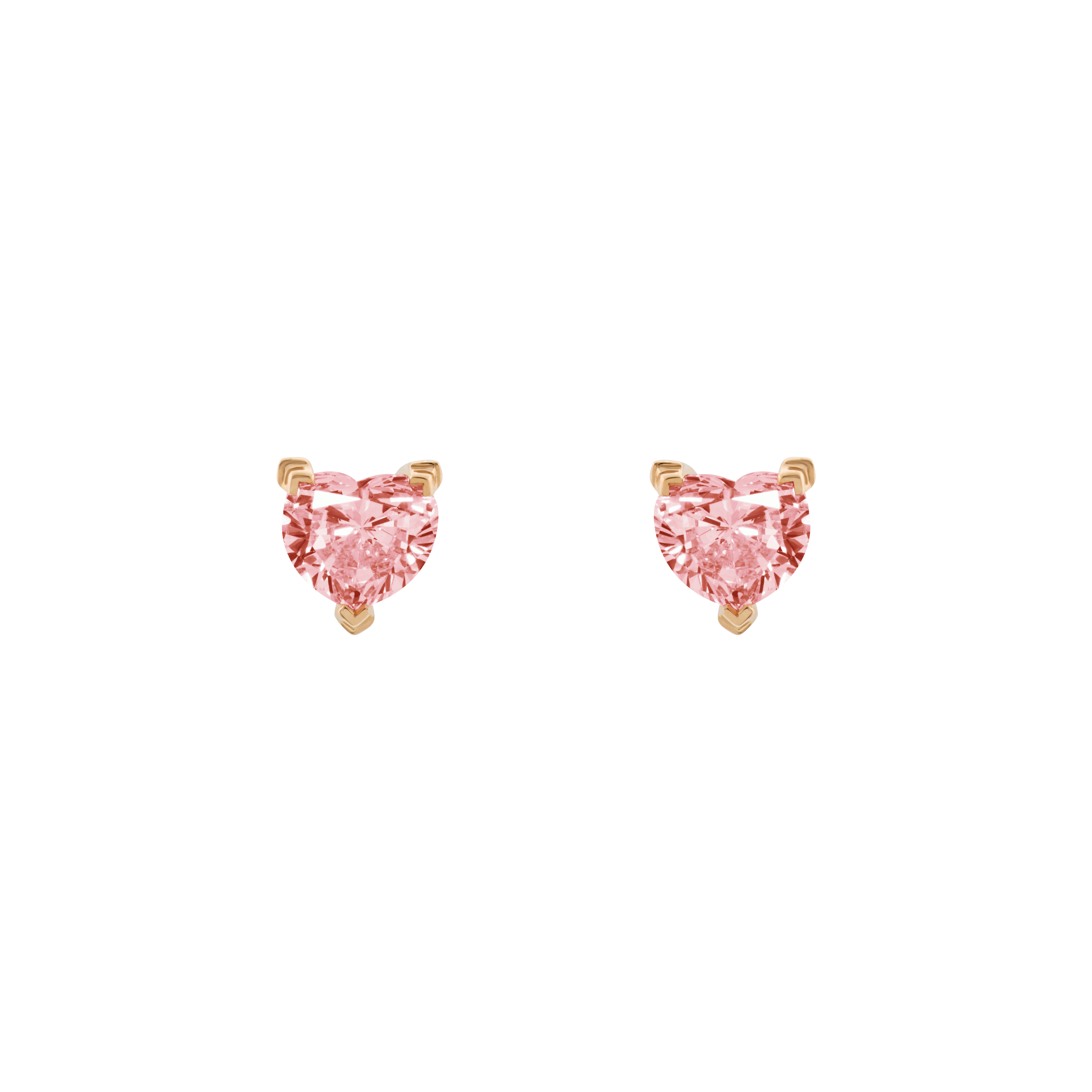 Venus pink solitaire earrings 0.4ct - Venus pink solitaire earrings 0.4ct -  The Future Rocks -    3