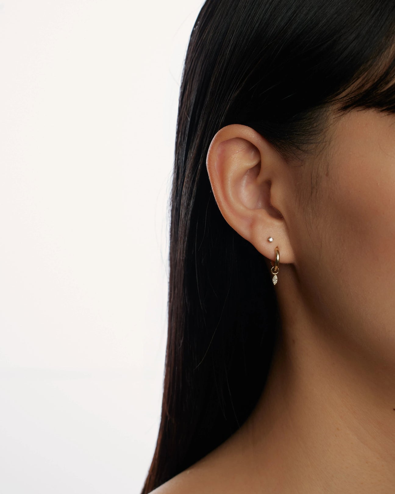 Marquise diamond earring charm - Marquise diamond earring charm -  The Future Rocks -    2