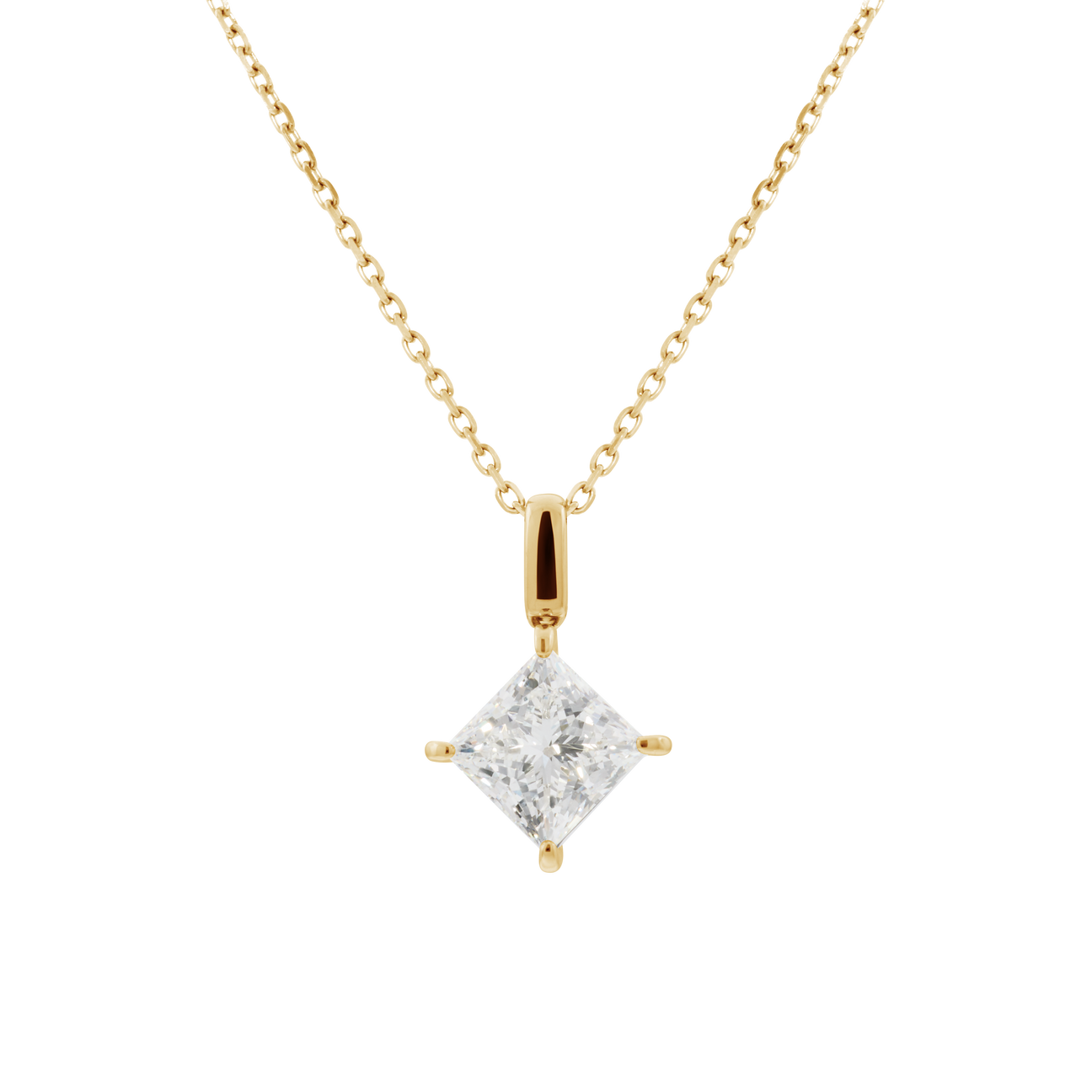 Mercury solitaire bale necklace 2ct - Mercury solitaire bale necklace 2ct -  The Future Rocks -    1