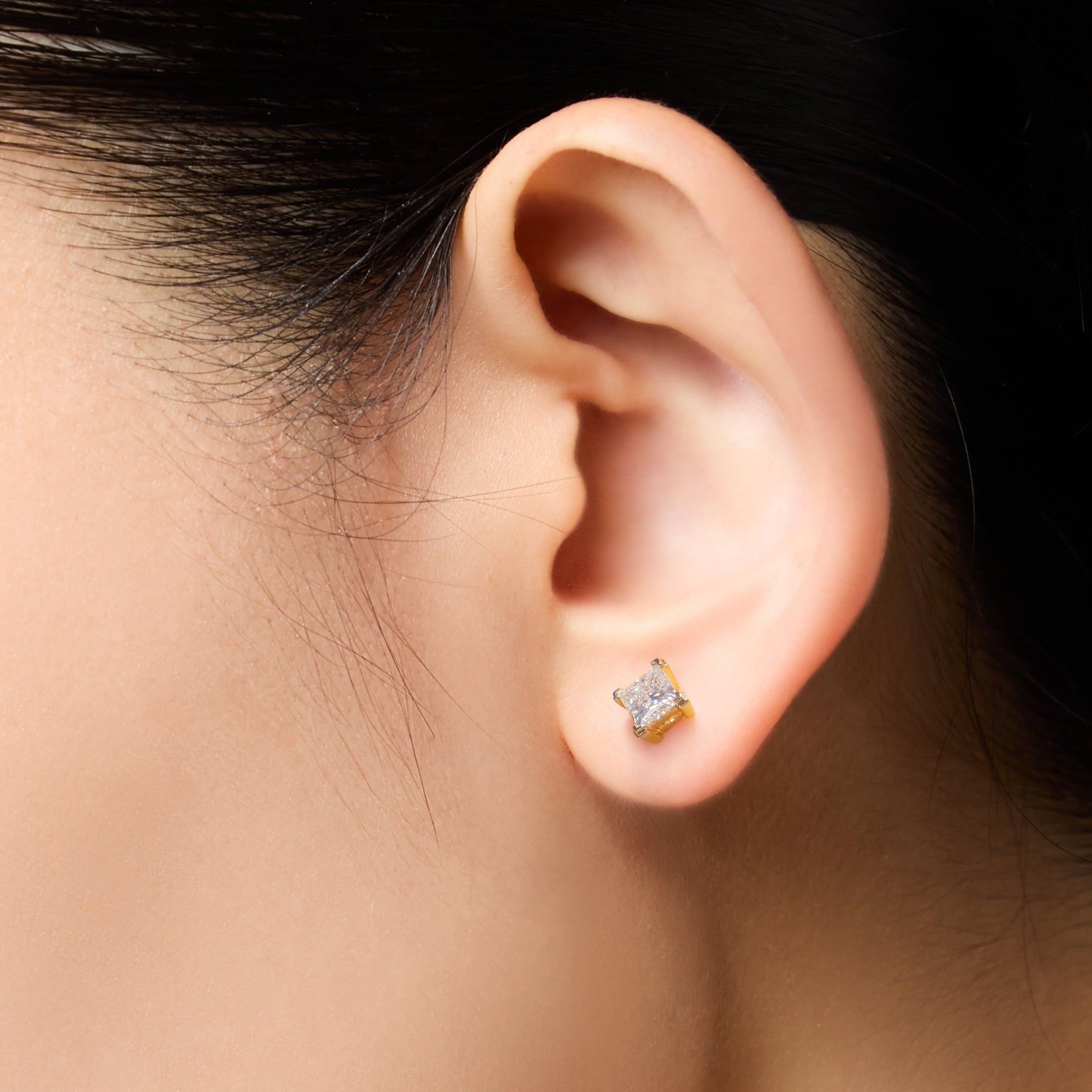 Mercury solitaire earrings 1ct - Mercury solitaire earrings 1ct - The Future Rocks - 2