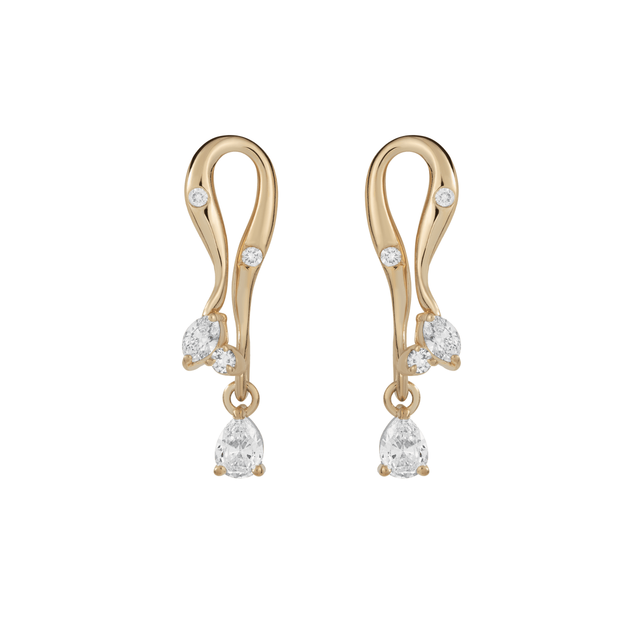 Moon drop earrings - Moon drop earrings -  The Future Rocks -    1