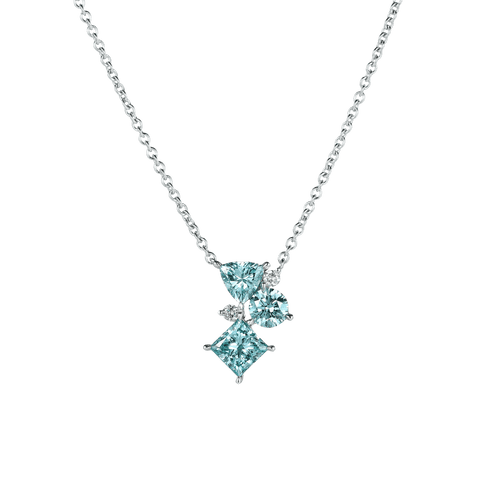 Joyful blue necklace - The Future Rocks x Lightbox Joyful Blue Diamond Necklace -  The Future Rocks  -    1