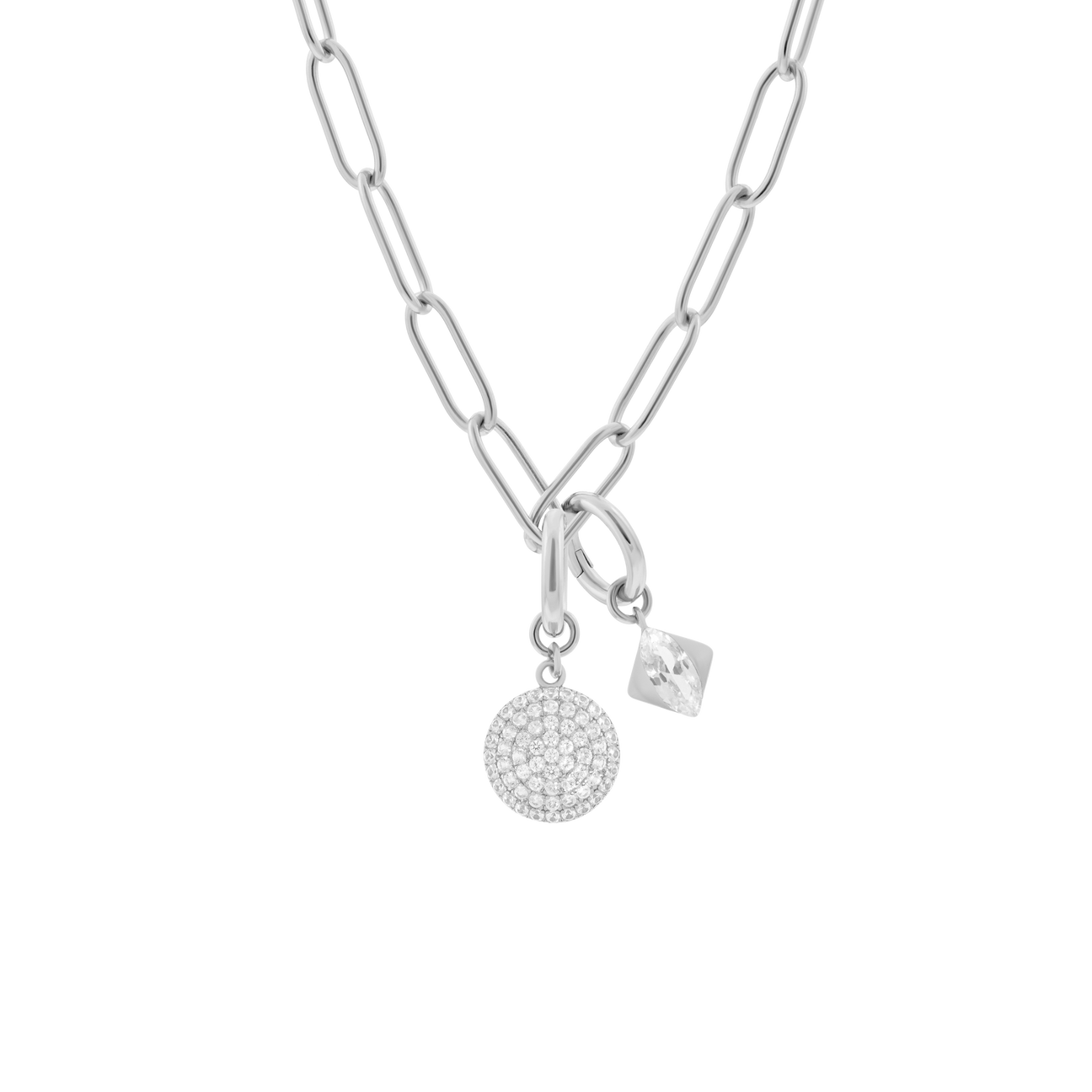 Phoebe necklace with 2 charms in 925 sterling silver - Phoebe necklace with 2 charms in 925 sterling silver -  The Future Rocks -    3