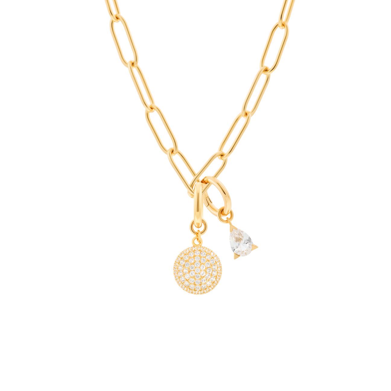 Phoebe necklace with 2 charms in gold vermeil - Phoebe necklace with 2 charms in gold vermeil -  The Future Rocks -    6