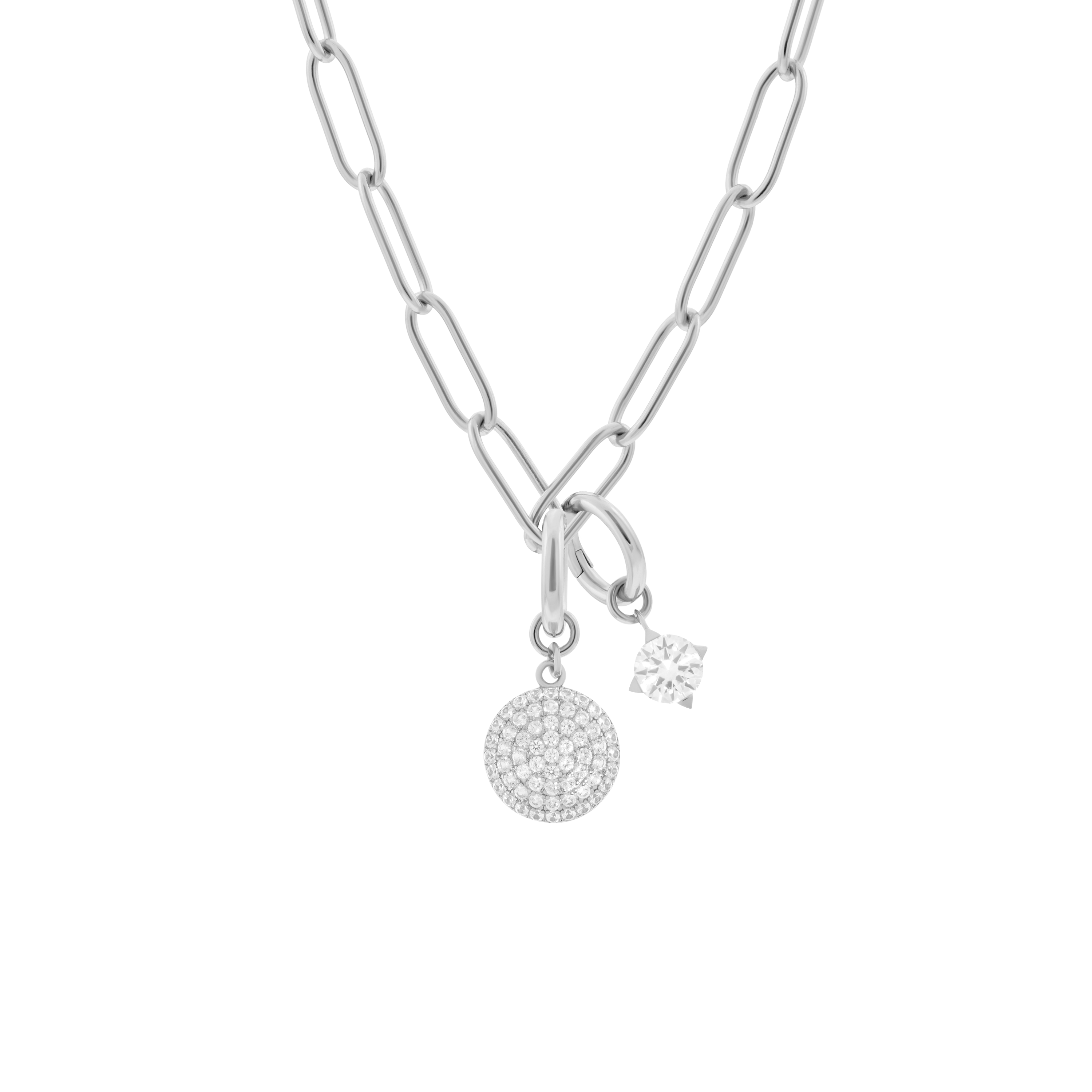 Phoebe necklace with 2 charms in 925 sterling silver - Phoebe necklace with 2 charms in 925 sterling silver -  The Future Rocks -    5