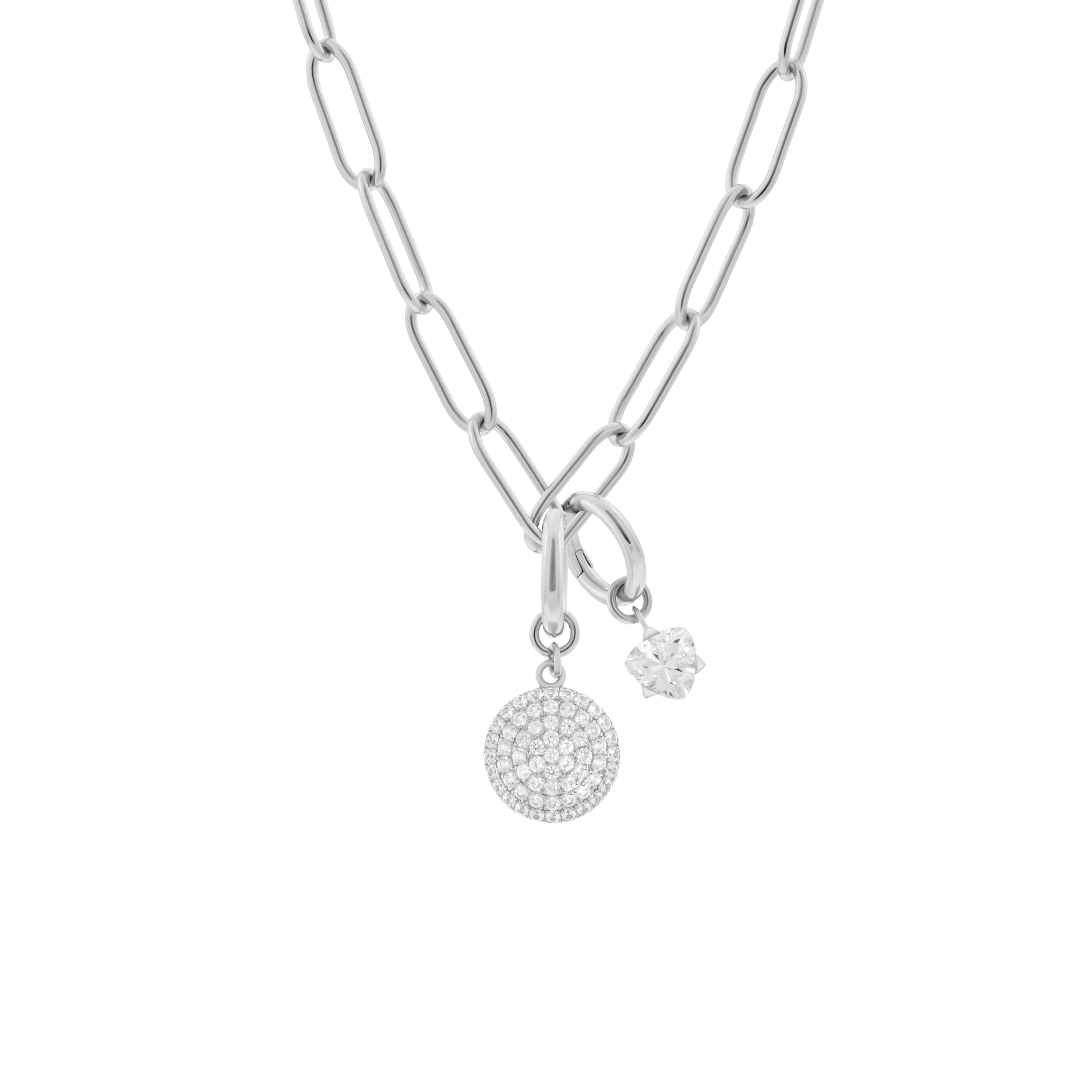 Phoebe necklace with 2 charms in 925 sterling silver - Phoebe necklace with 2 charms in 925 sterling silver -  The Future Rocks -    6