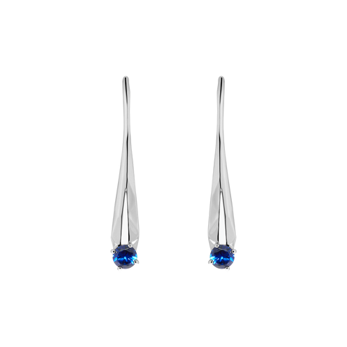 Meteor blue sapphire earrings - Meteor blue sapphire earrings -  The Future Rocks -    1
