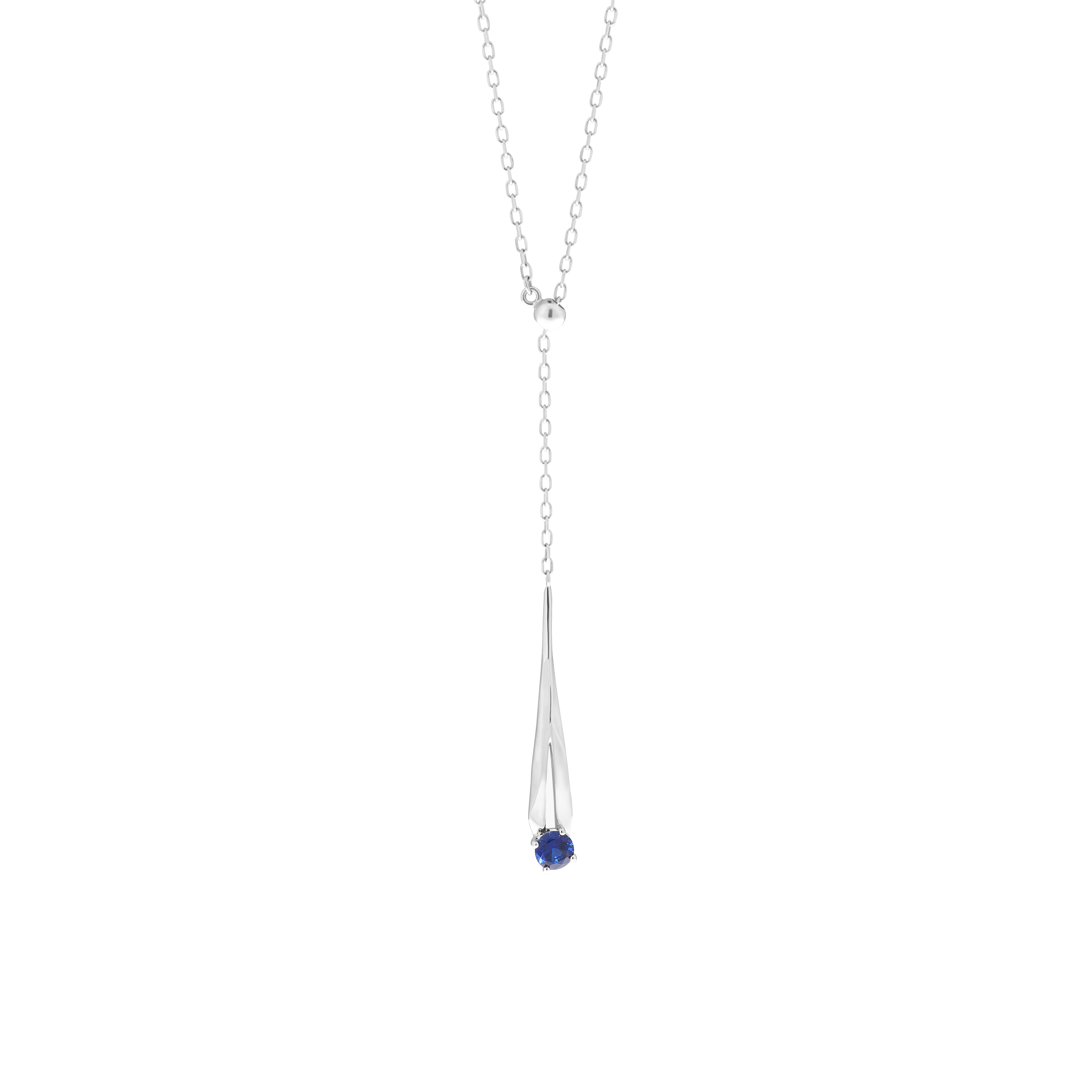 Meteor adjustable blue sapphire lariat necklace - Meteor adjustable blue sapphire lariat necklace -  The Future Rocks -    1