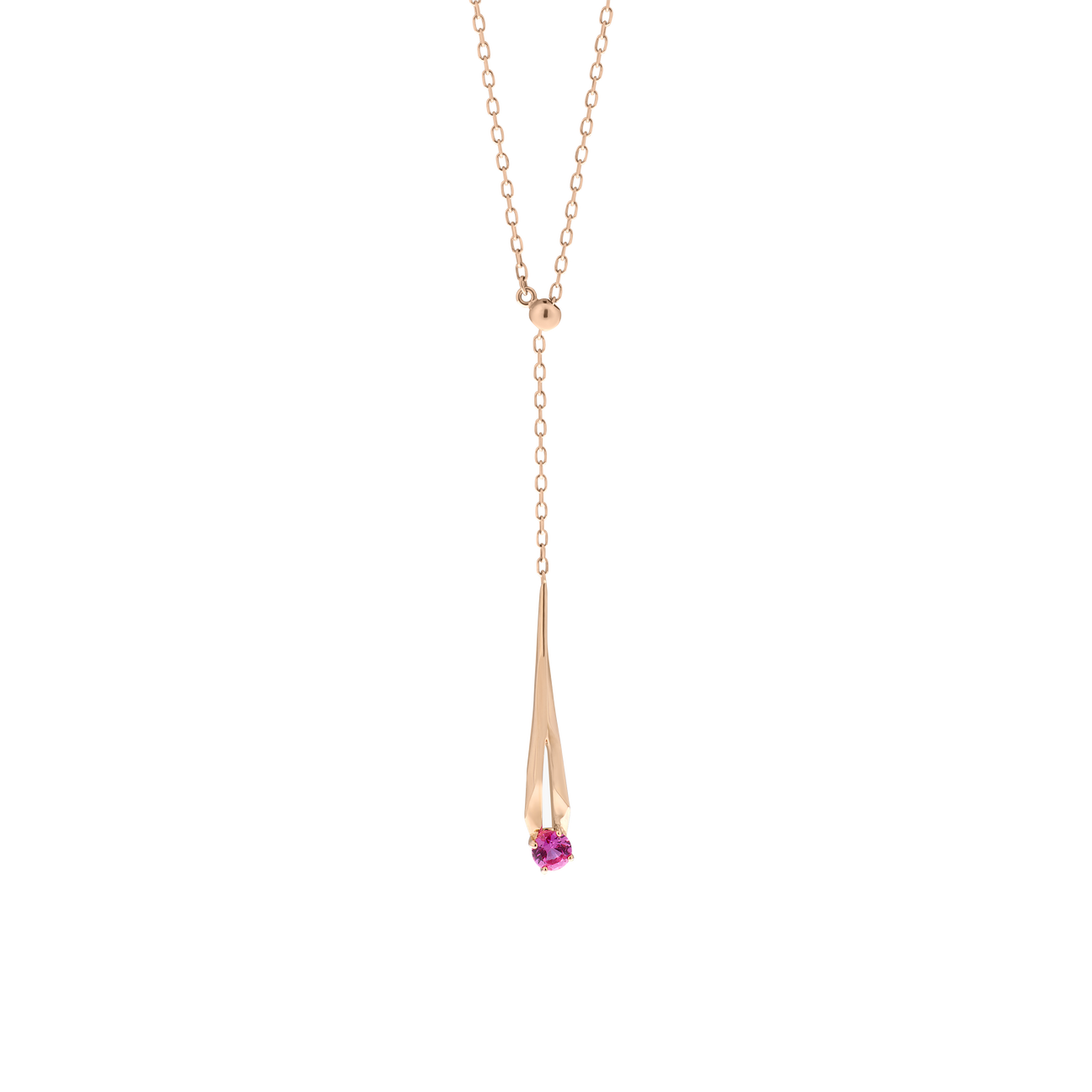 Meteor adjustable ruby lariat necklace - Meteor adjustable ruby lariat necklace -  The Future Rocks -    1