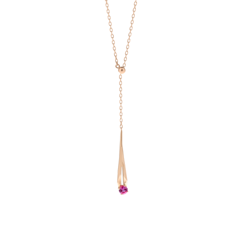 Meteor adjustable ruby lariat necklace - Meteor adjustable ruby lariat necklace -  The Future Rocks -    1