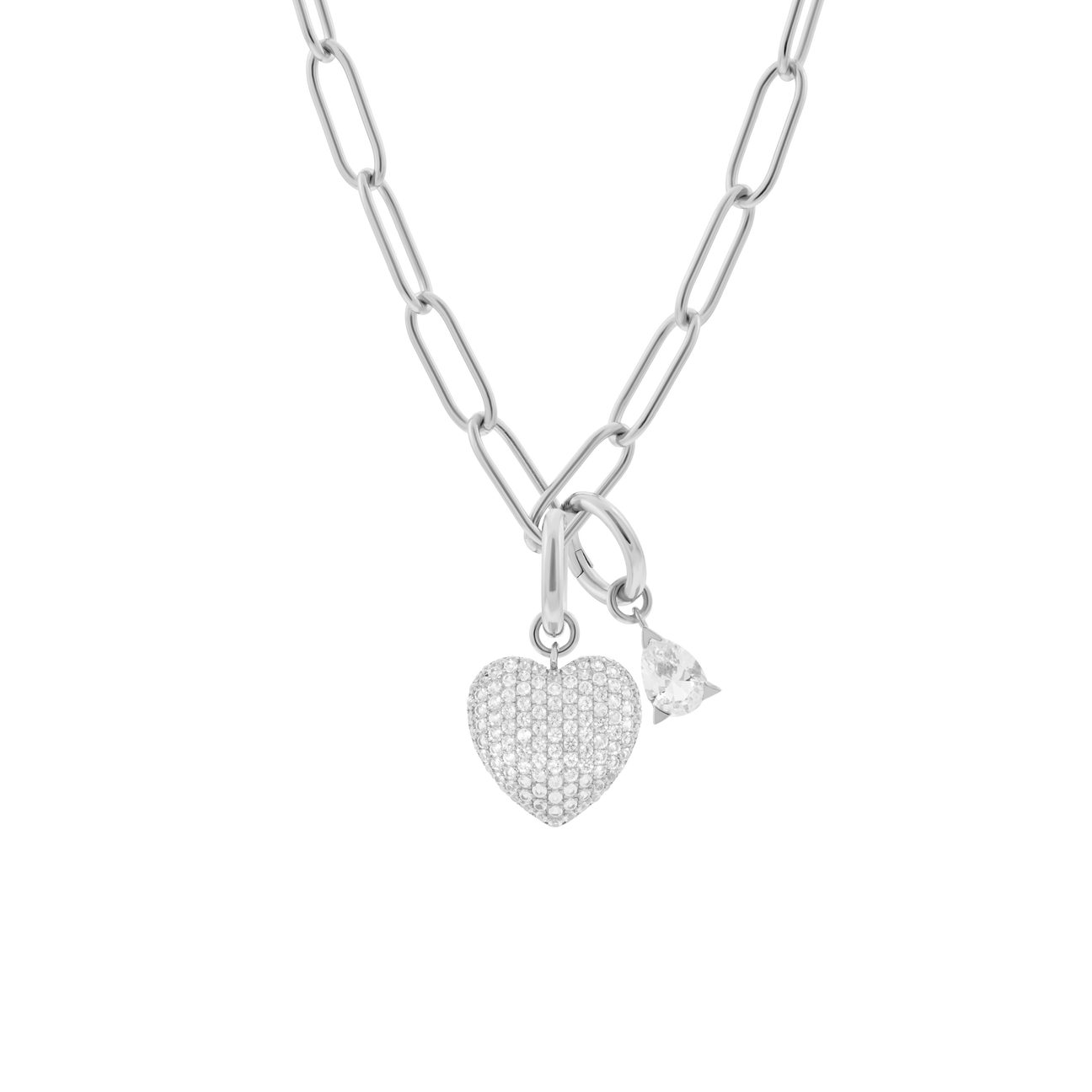 Phoebe necklace with 2 charms in 925 sterling silver - Phoebe necklace with 2 charms in 925 sterling silver -  The Future Rocks -    10