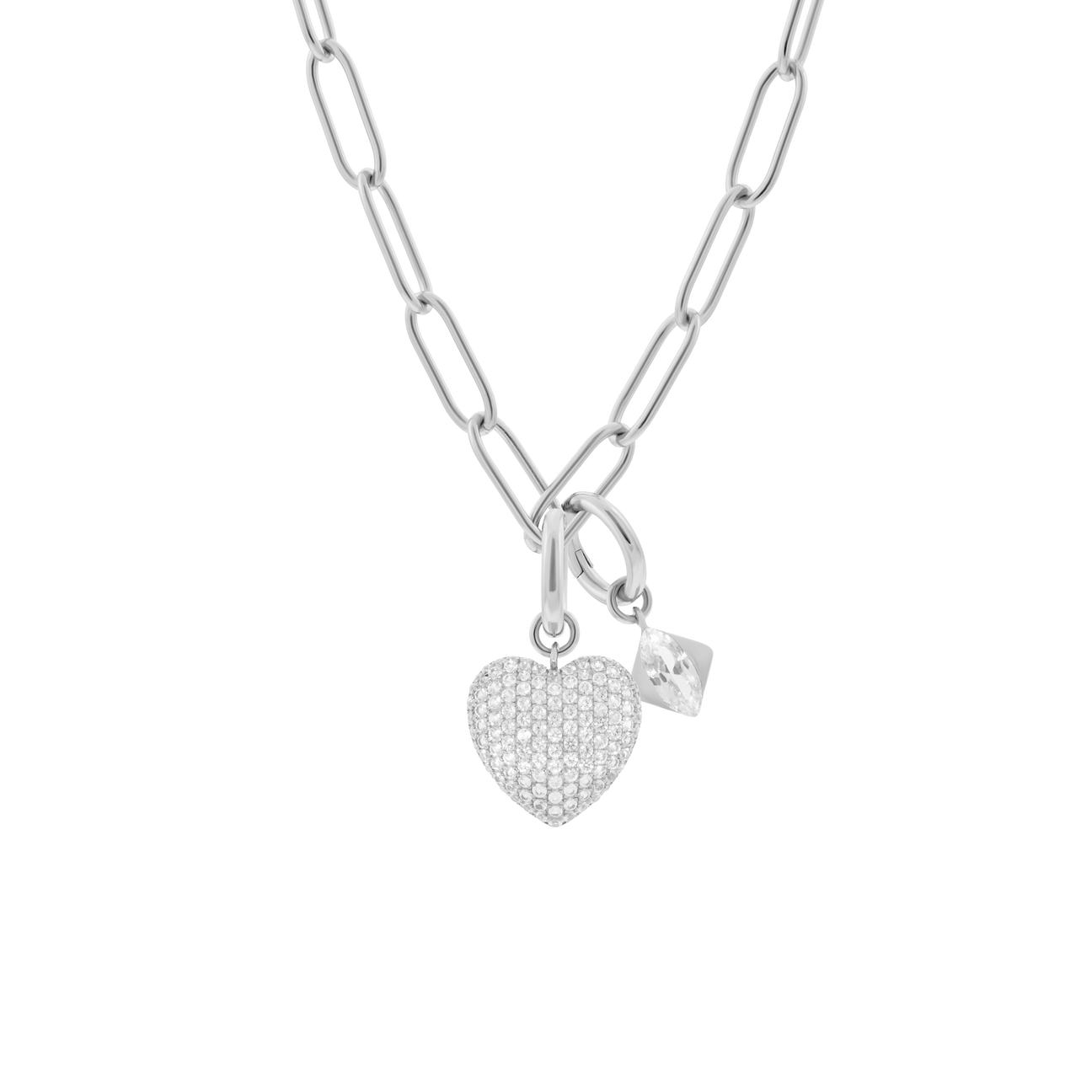 Phoebe necklace with 2 charms in 925 sterling silver - Phoebe necklace with 2 charms in 925 sterling silver -  The Future Rocks -    9