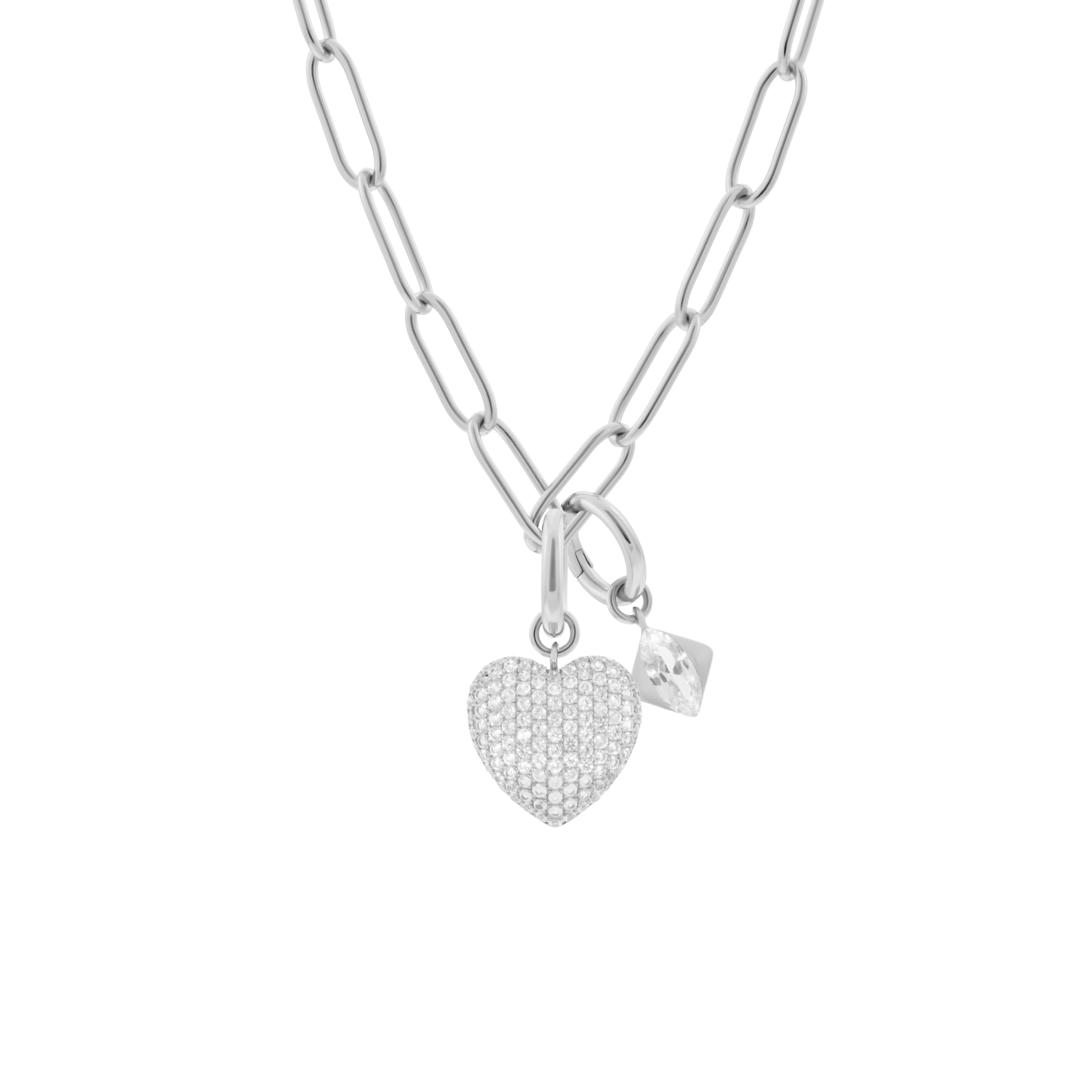 Phoebe necklace with 2 charms in 925 sterling silver - Phoebe necklace with 2 charms in 925 sterling silver -  The Future Rocks -    9