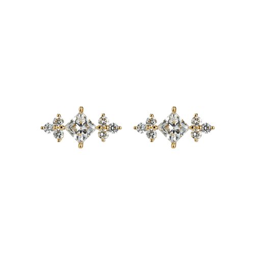 Princess joy earrings - Princess Cut Diamond Earrings - The Future Rocks - 1