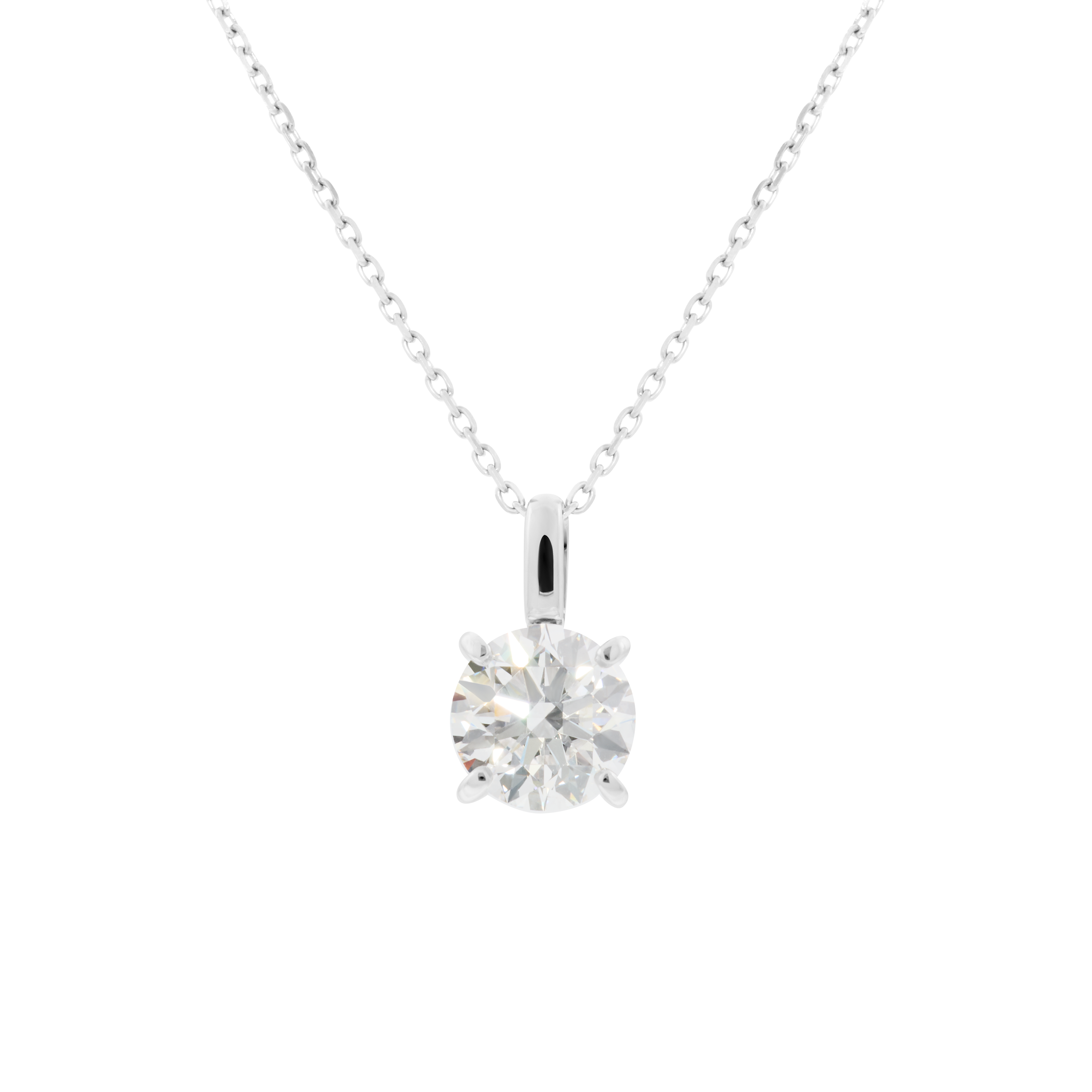 Luna solitaire bale necklace 2ct - Luna solitaire bale necklace 2ct -  The Future Rocks -    3