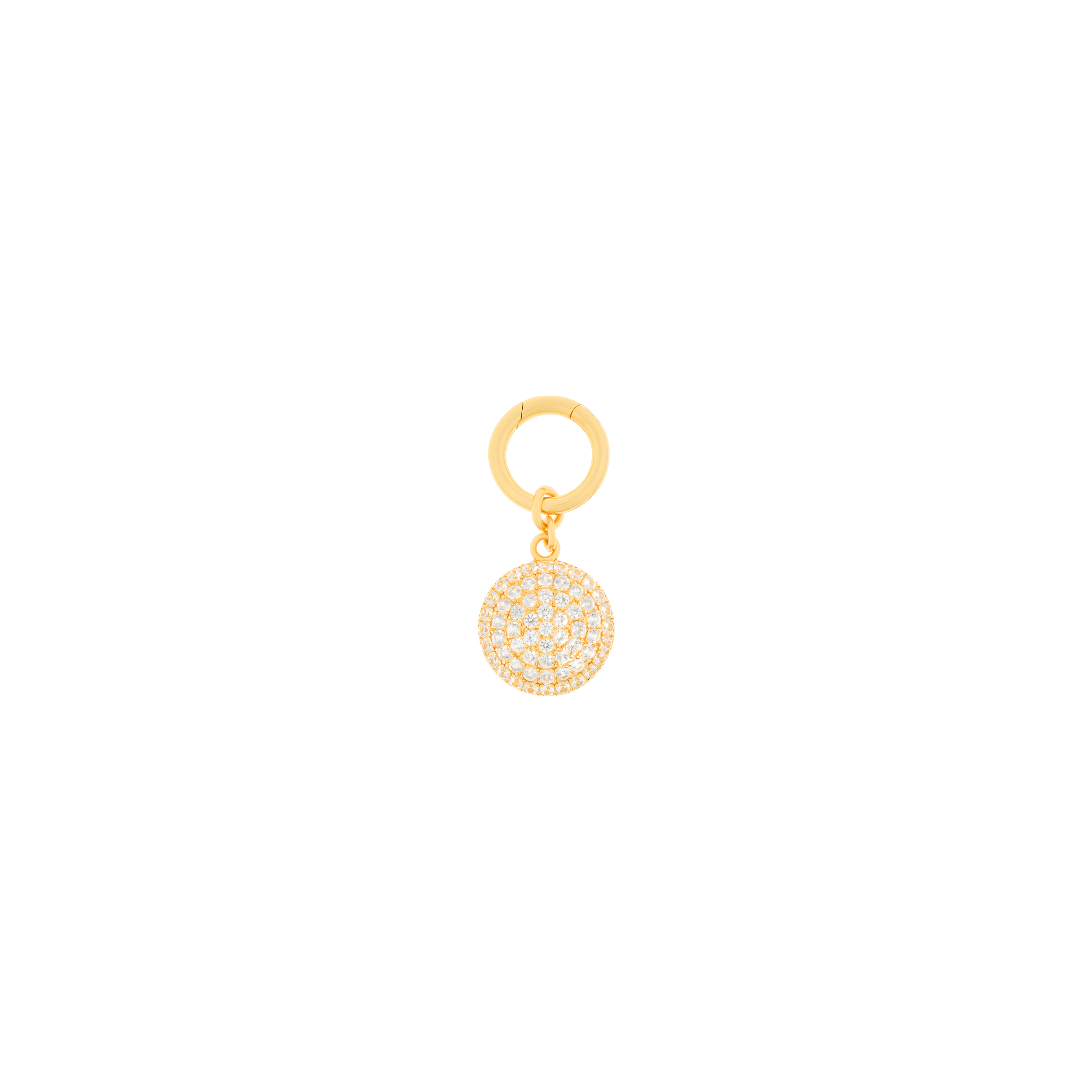 Set of 3 pavé charms in gold vermeil - Set of 3 pavé charms in gold vermeil -  The Future Rocks -    3