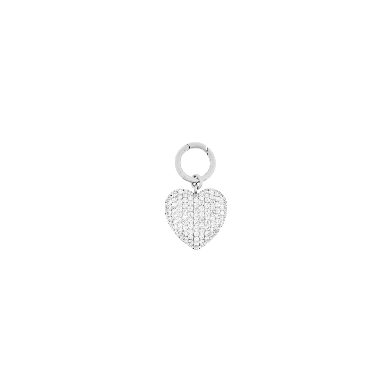 Set of 3 pavé charms in 925 sterling silver - Set of 3 pavé charms in 925 sterling silver -  The Future Rocks -    3