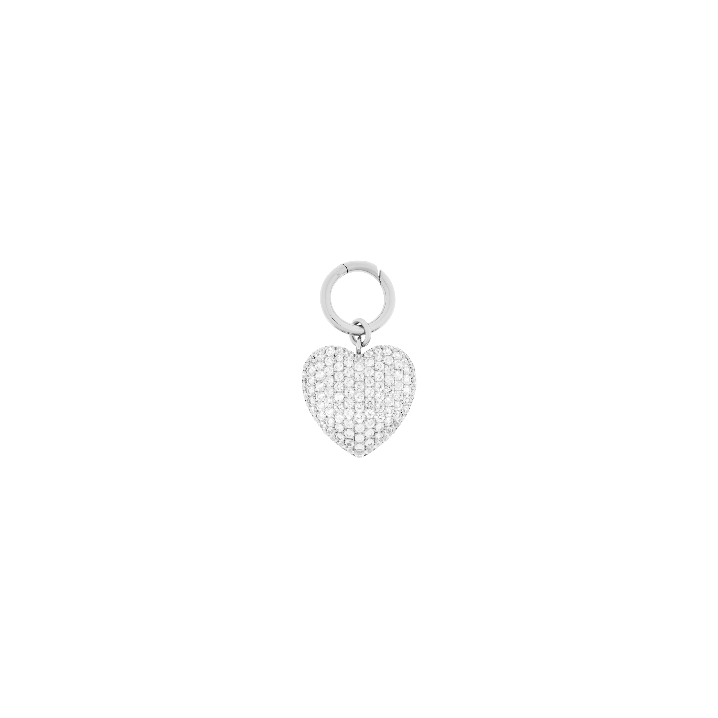 Set of 3 pavé charms in 925 sterling silver - Set of 3 pavé charms in 925 sterling silver -  The Future Rocks -    3